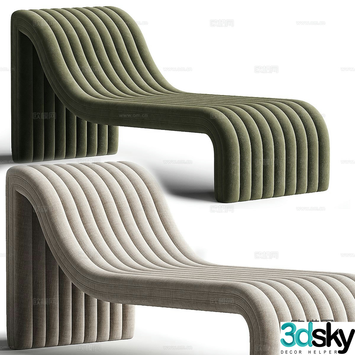 Modern lounge chair 3d model