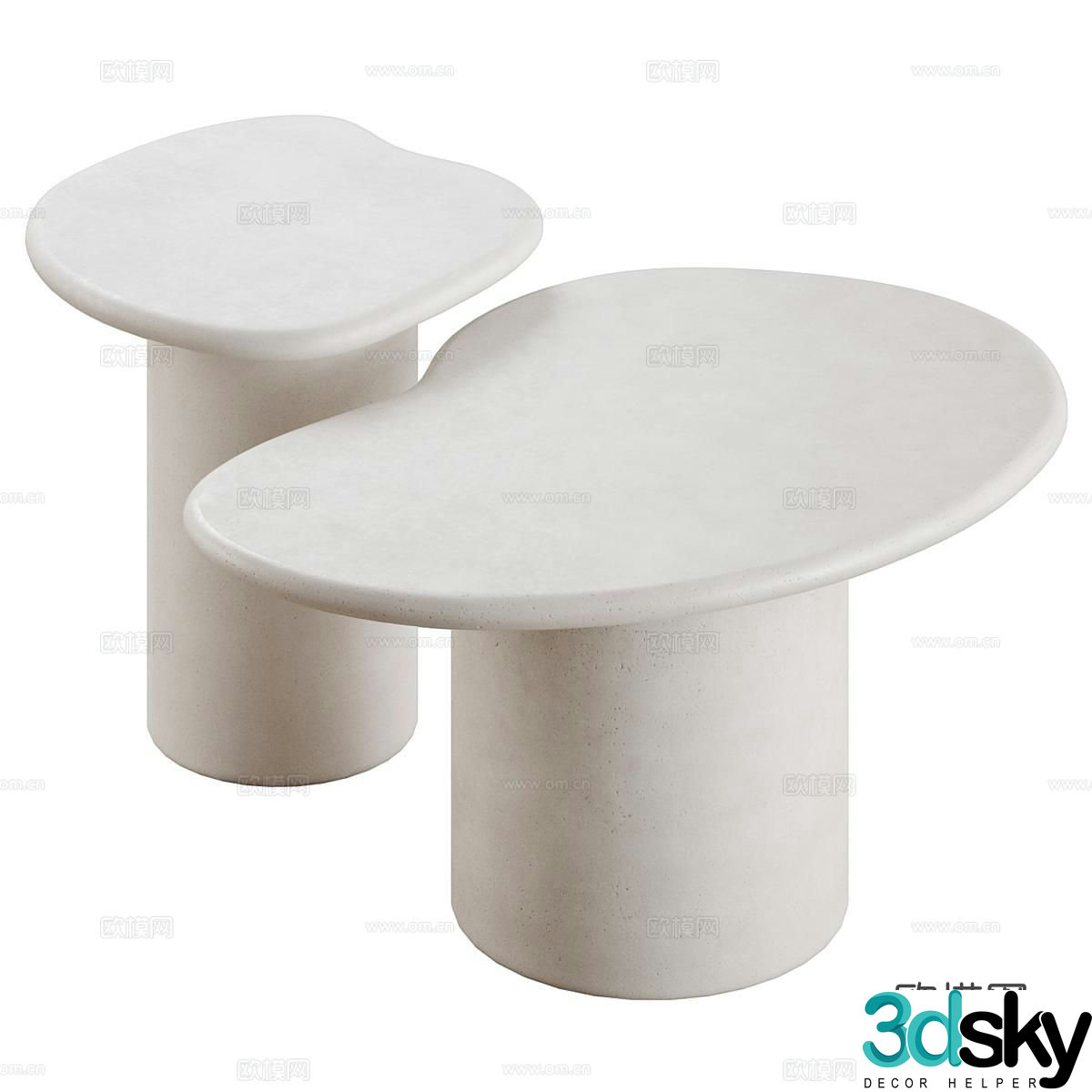 kavehome wabi-sabi corner table side table table table 3d model