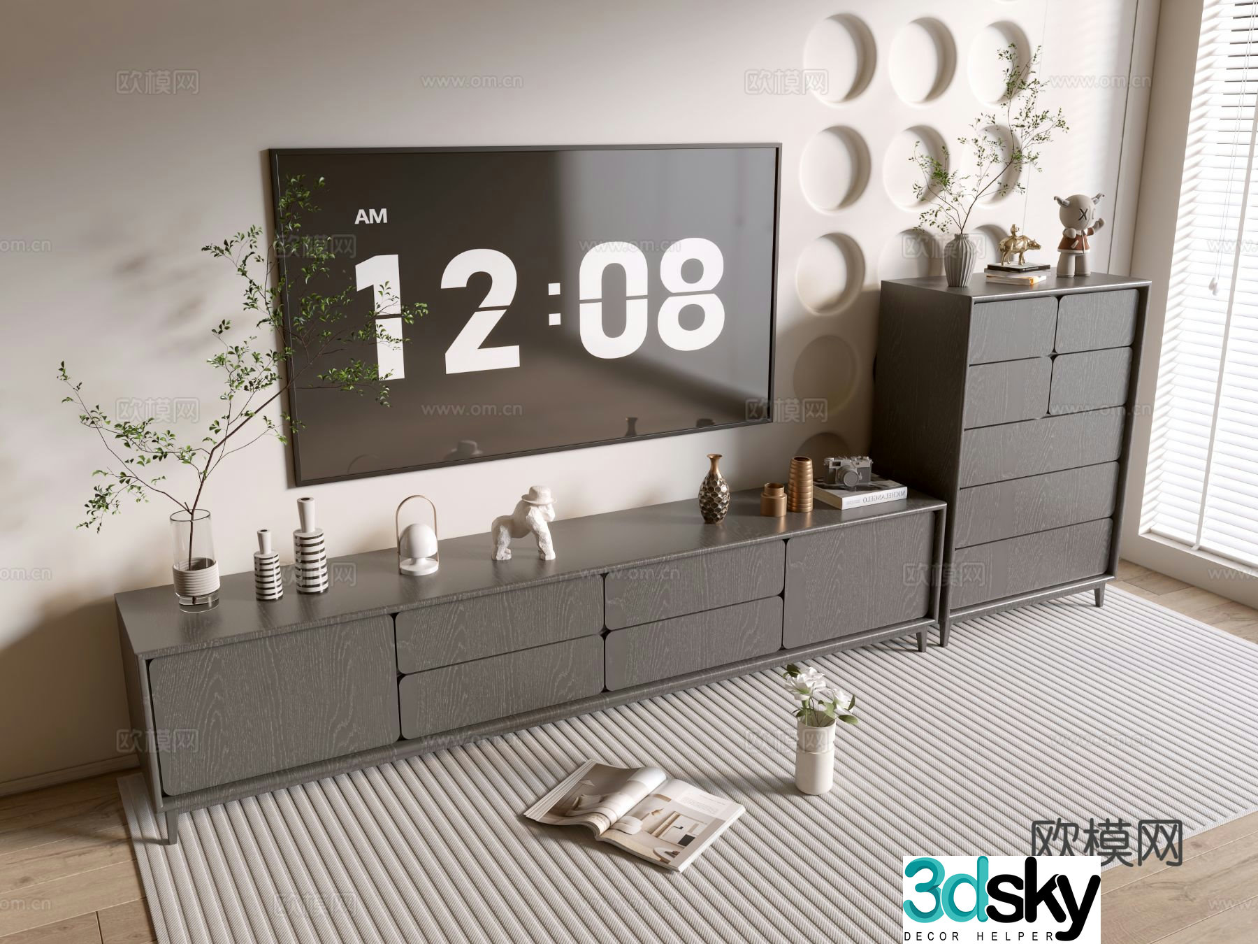 Modern TV cabinet 3d model