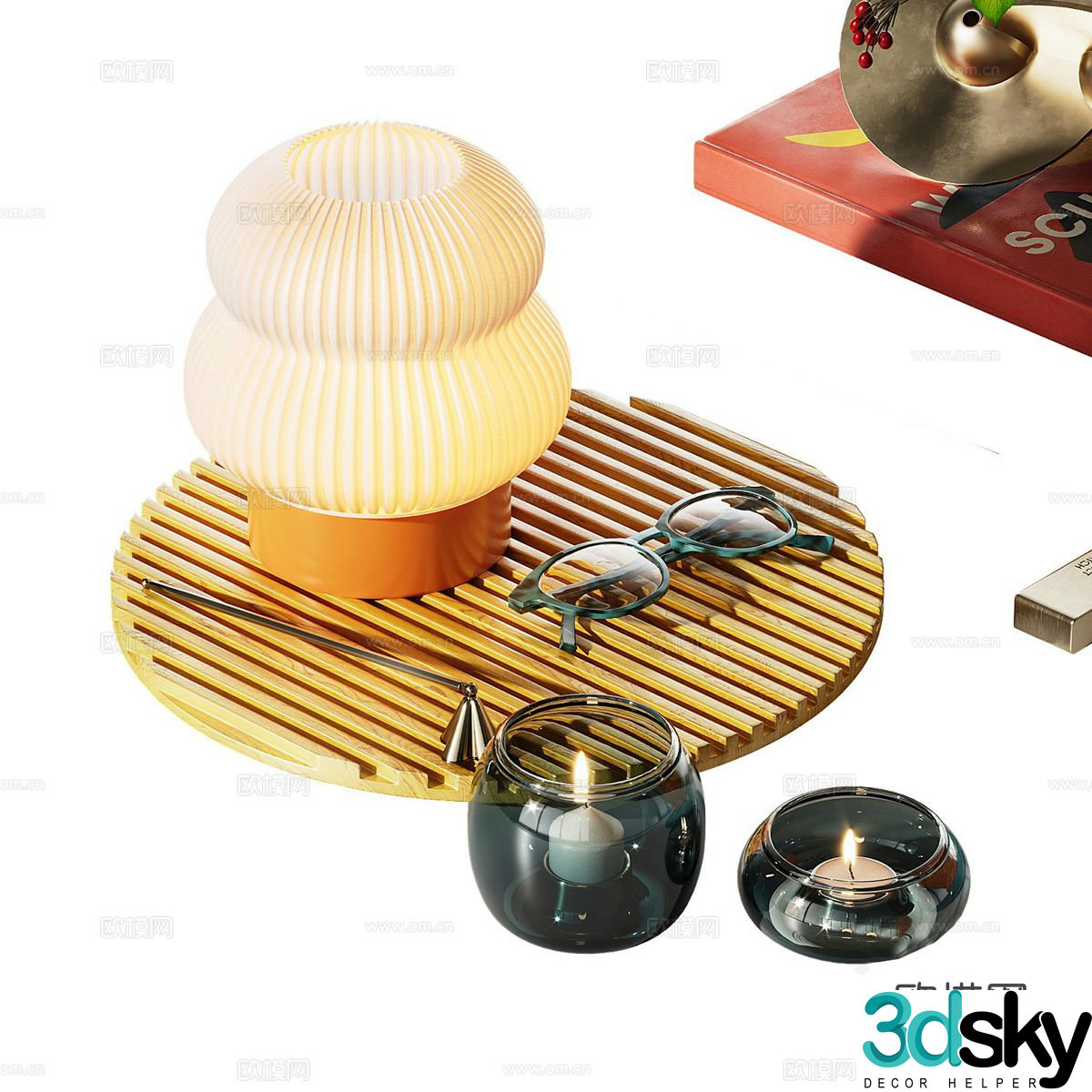 Simple table lamp bedside table lamp 3d model