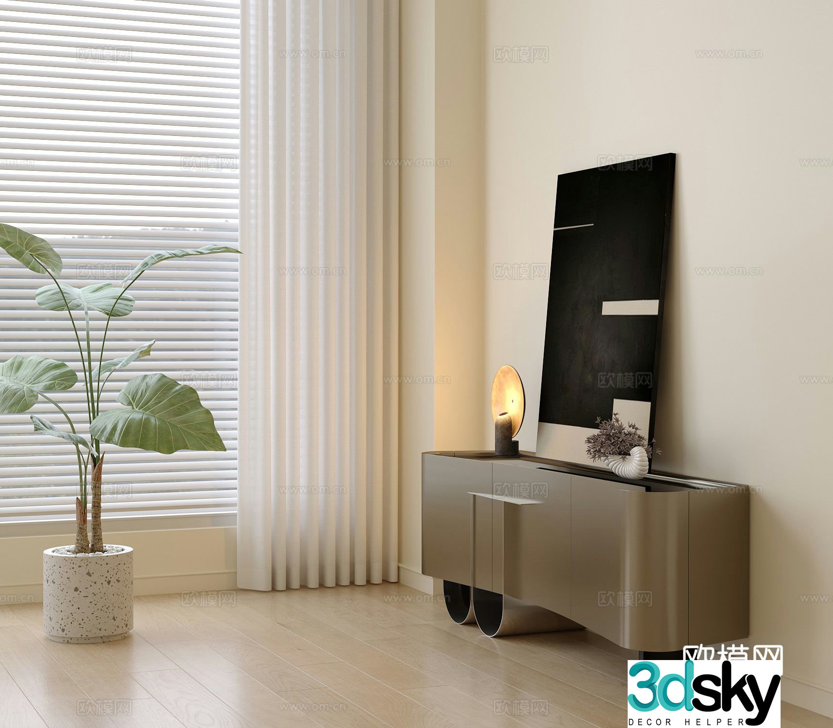 Modern TV cabinet 3d model
