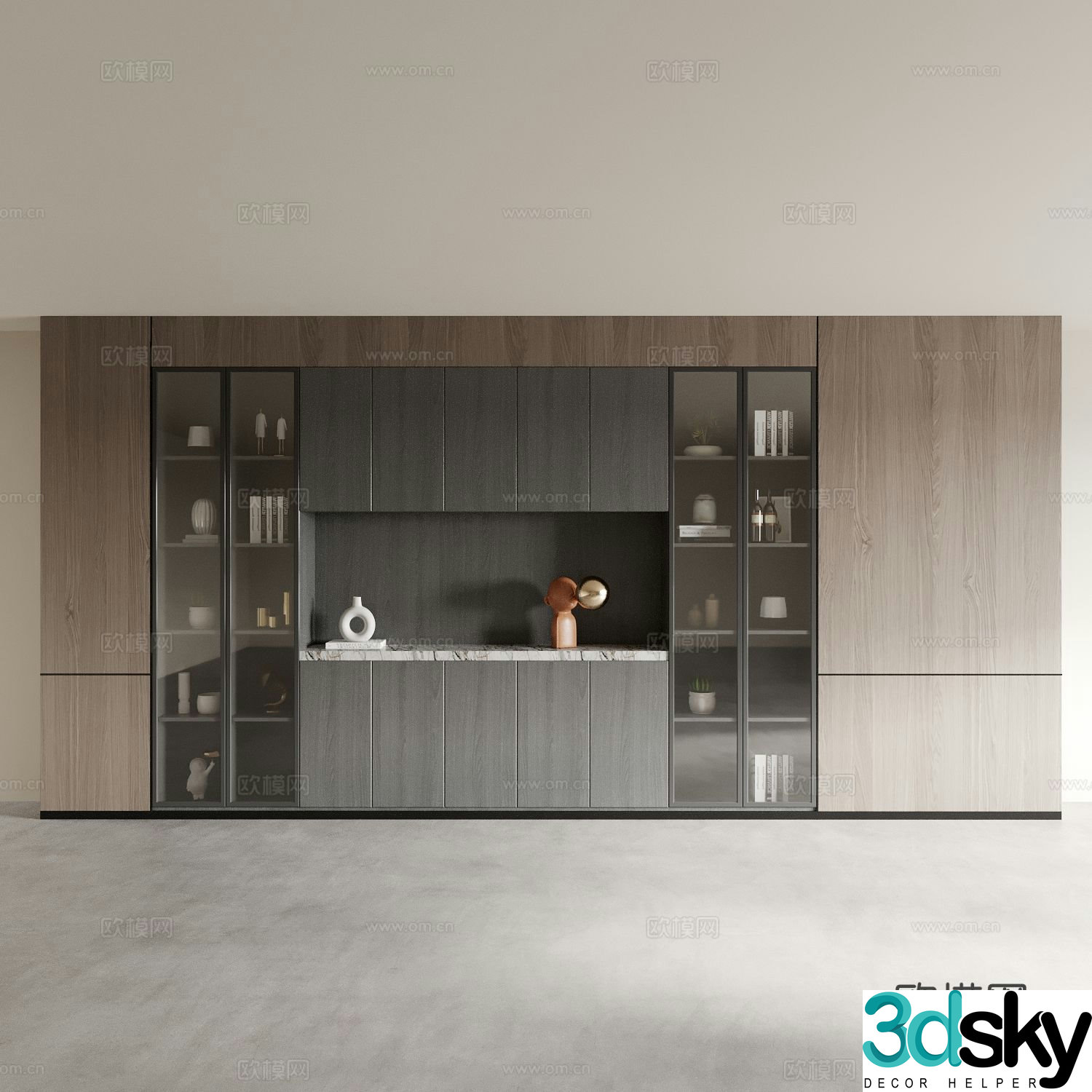 Sideboard wine cabinet 3d model