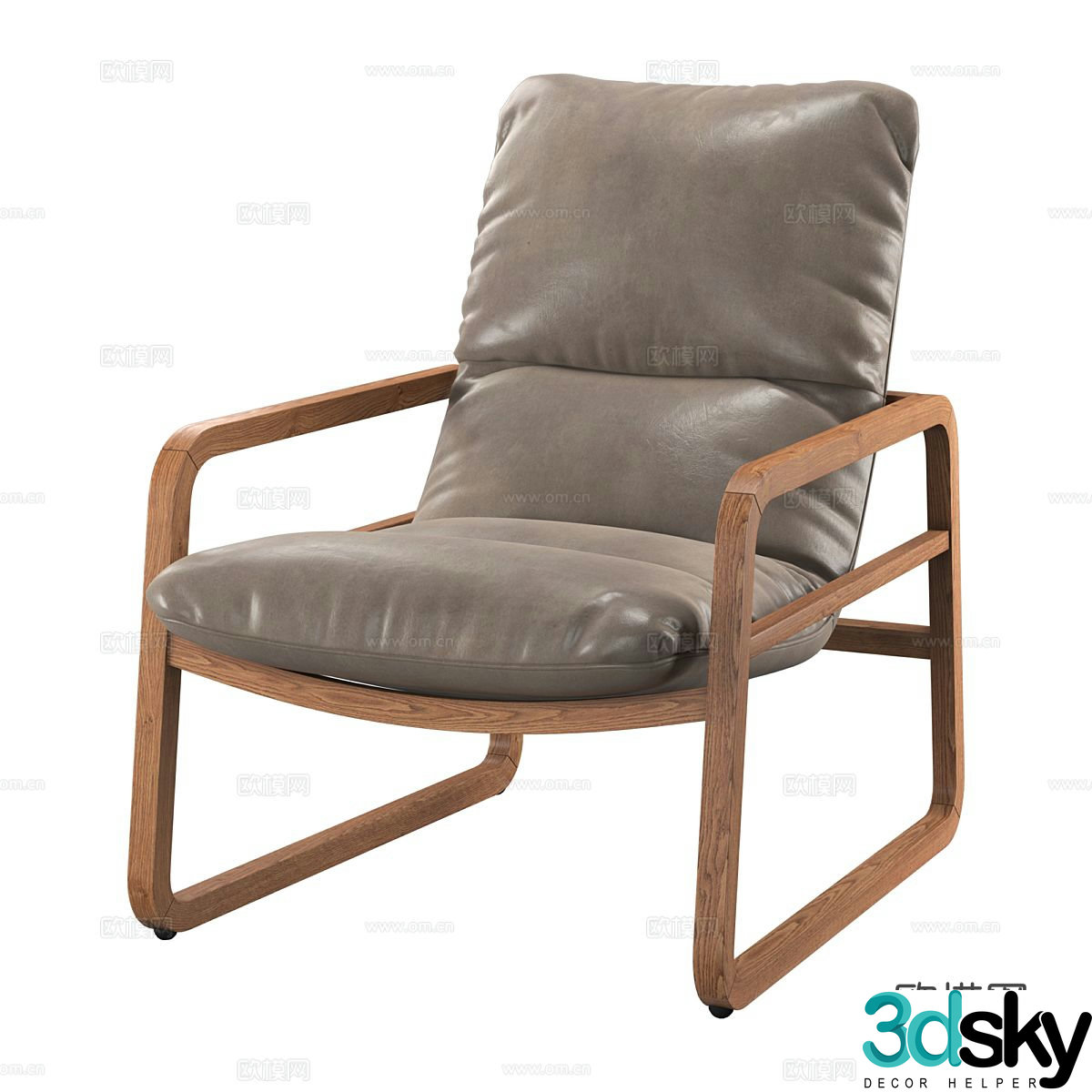 Single sofa leisure sofa 3d model