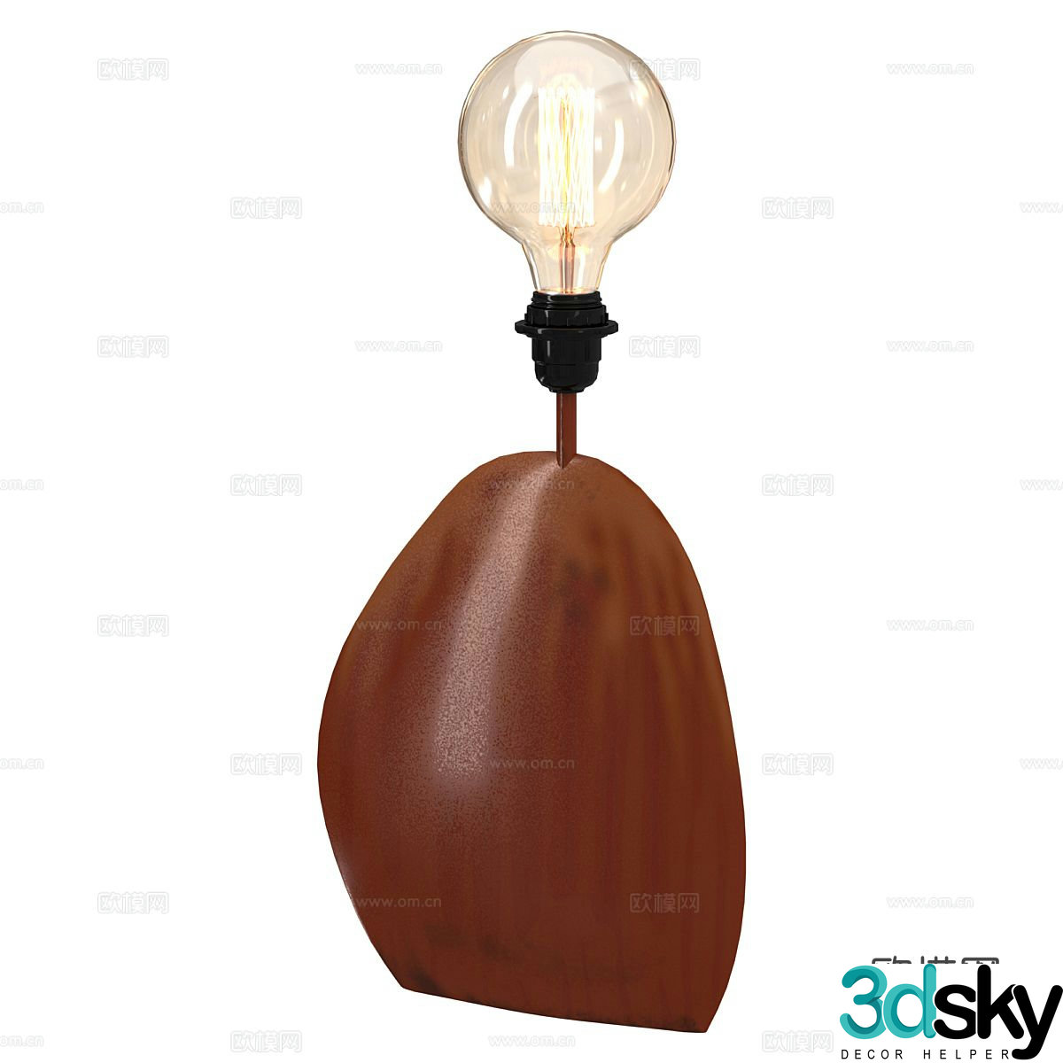 Nordic desk lamp simple desk lamp 3d model