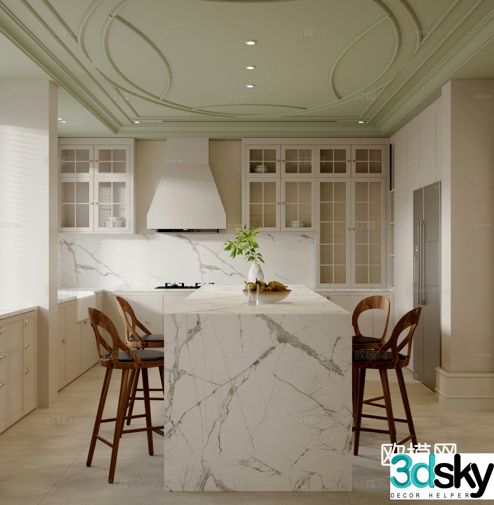 French kitchen 3d model