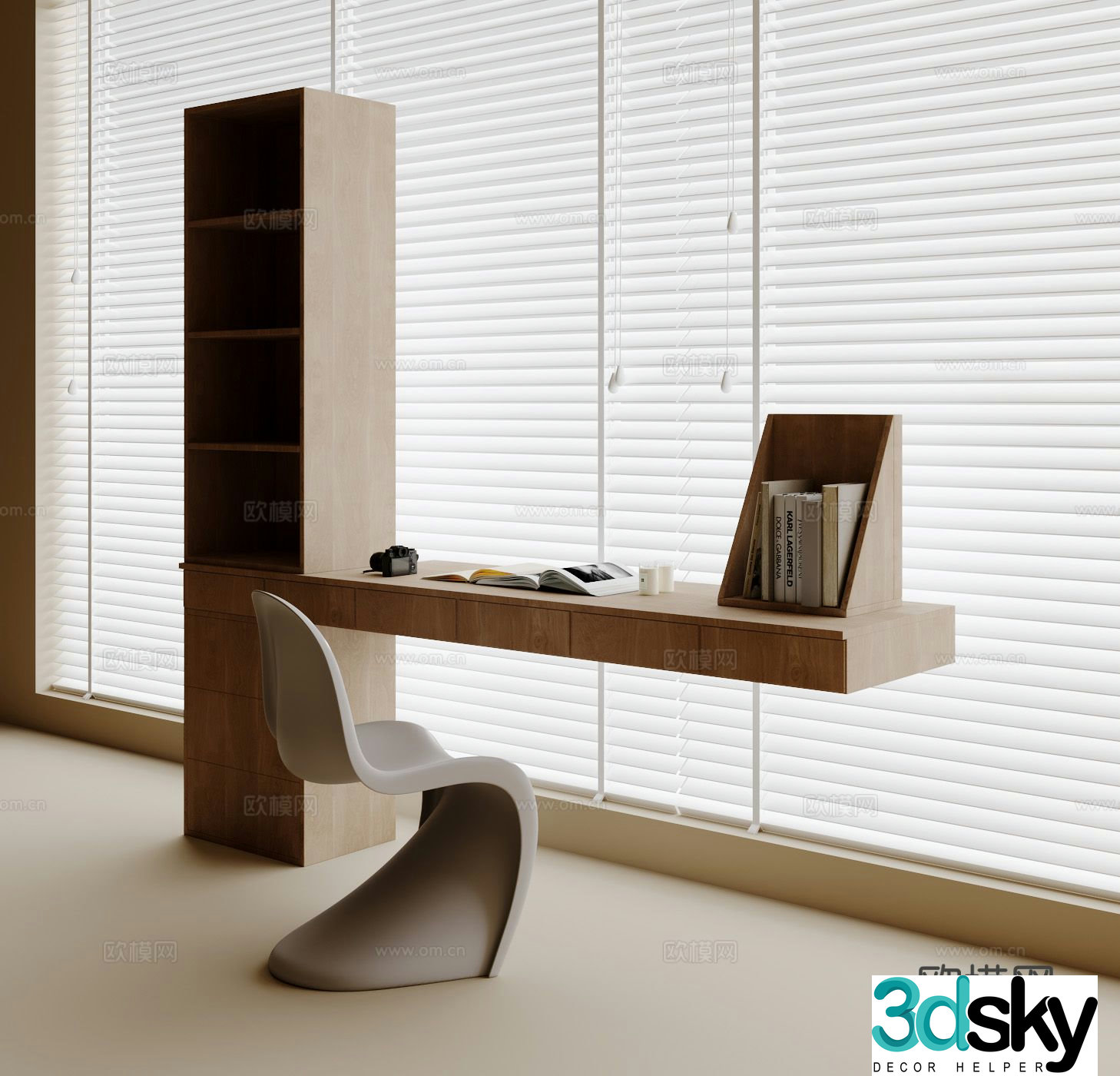 Modern desk chair 3d model