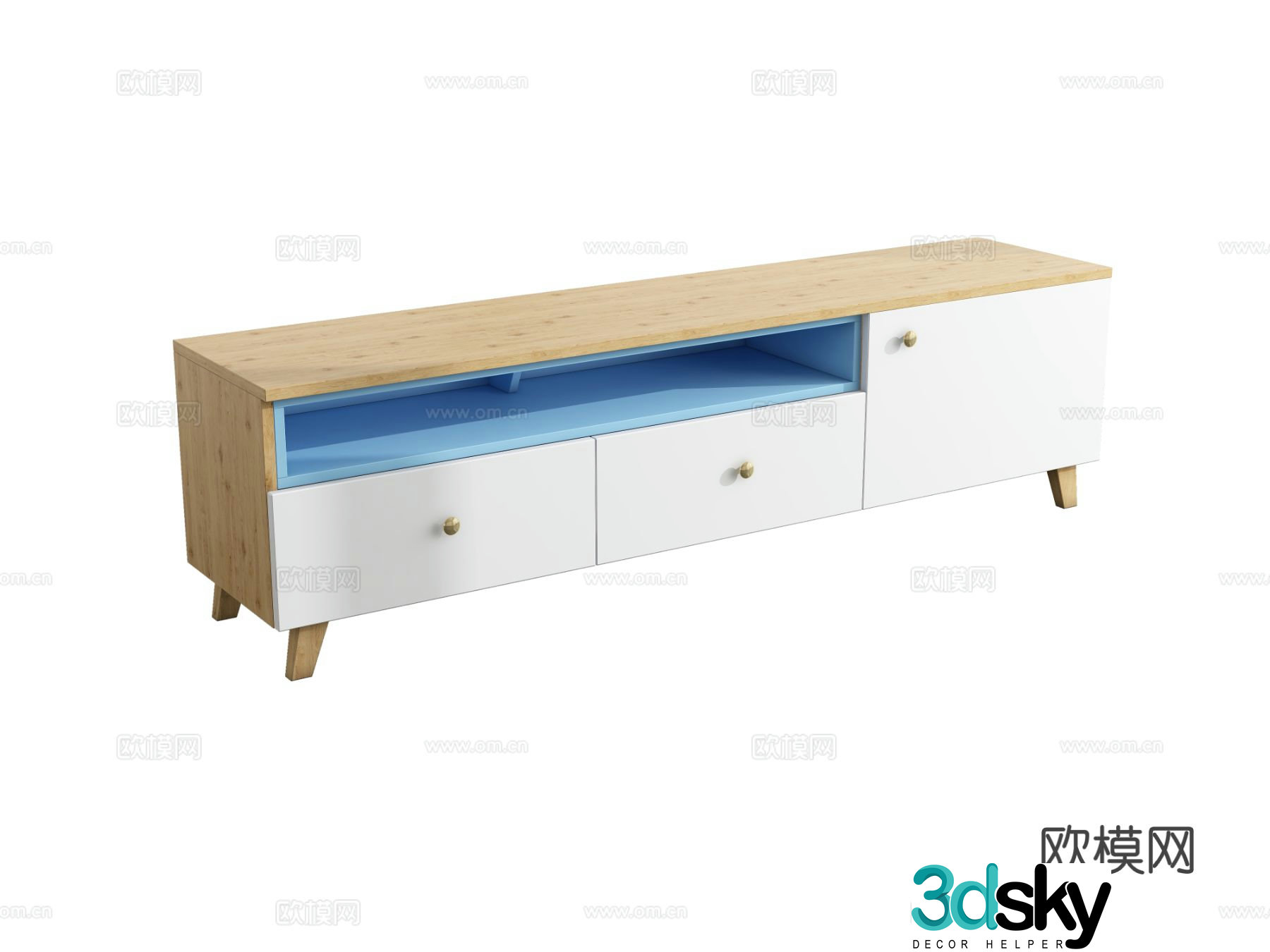 Modern TV cabinet 3d model