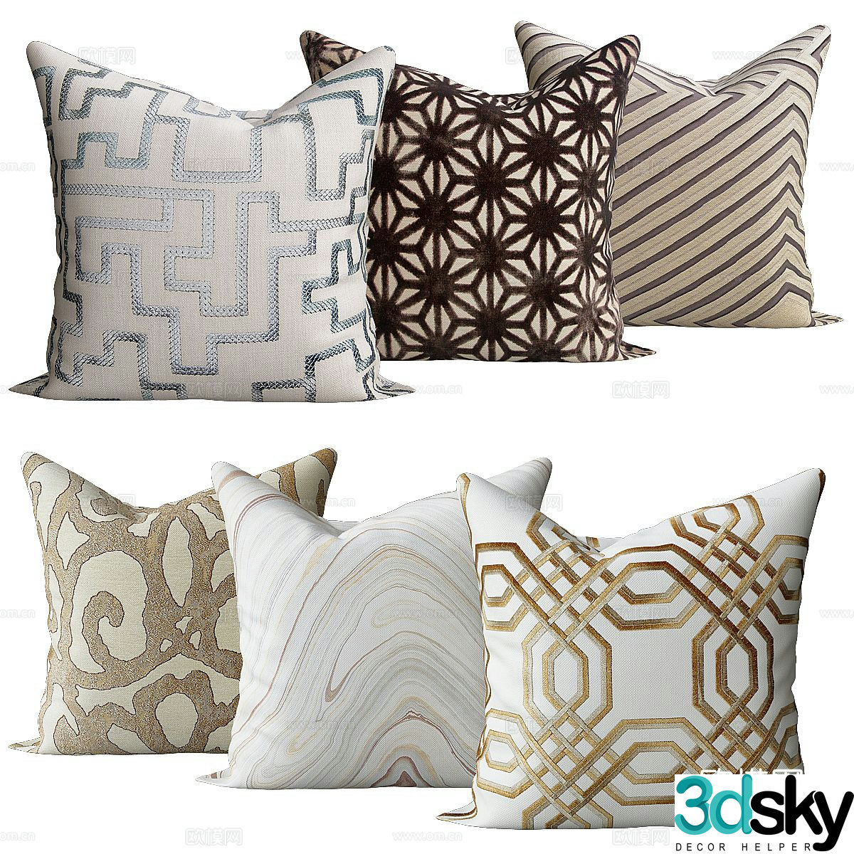 Printed pillow pillow pillow 3d model