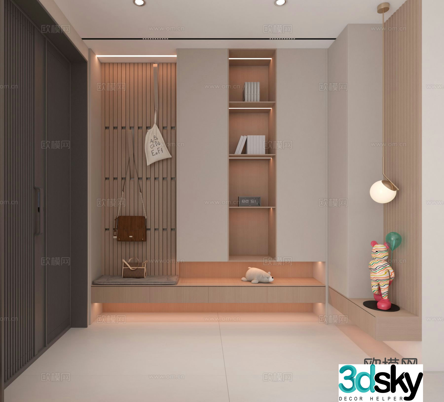 Entrance shoe cabinet Entry shoe cabinet 3D model