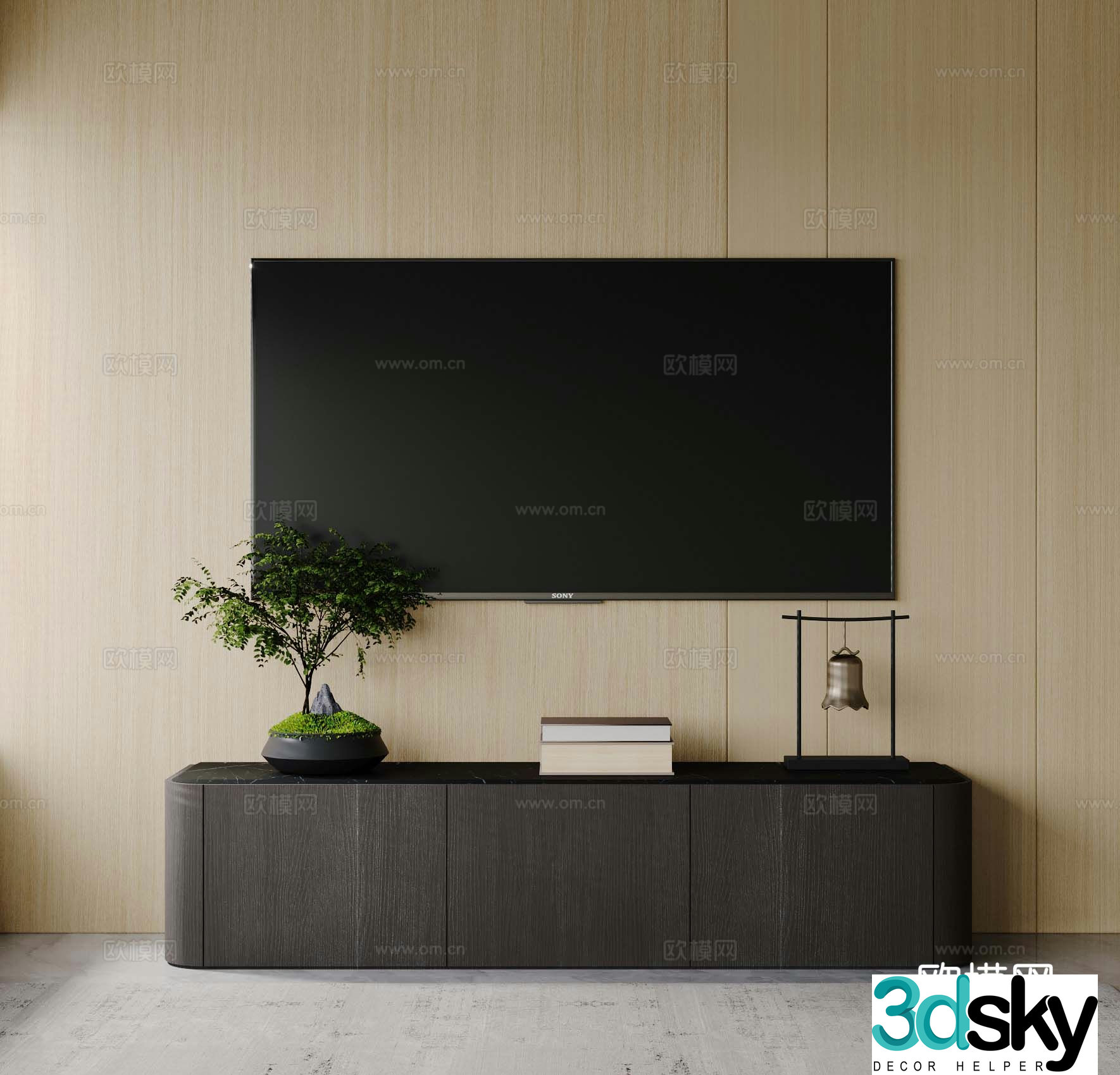 Modern TV cabinet 3d model