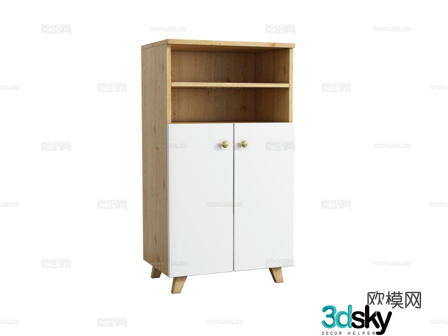 Short shoe cabinet home shoe cabinet 3D model