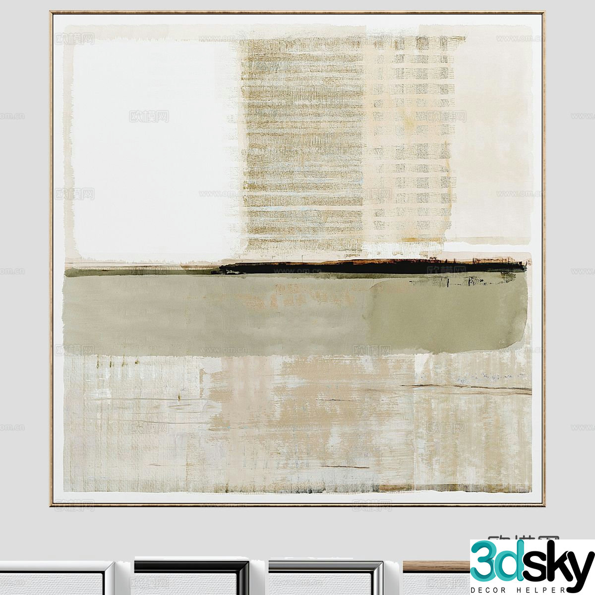 Texture painting decorative painting 3d model