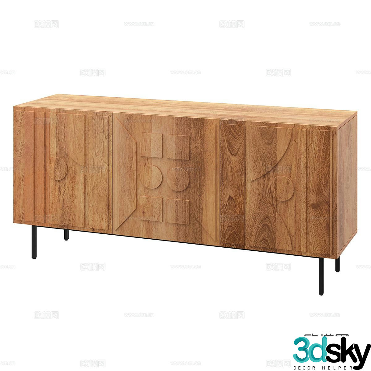 Nordic TV cabinet 3d model
