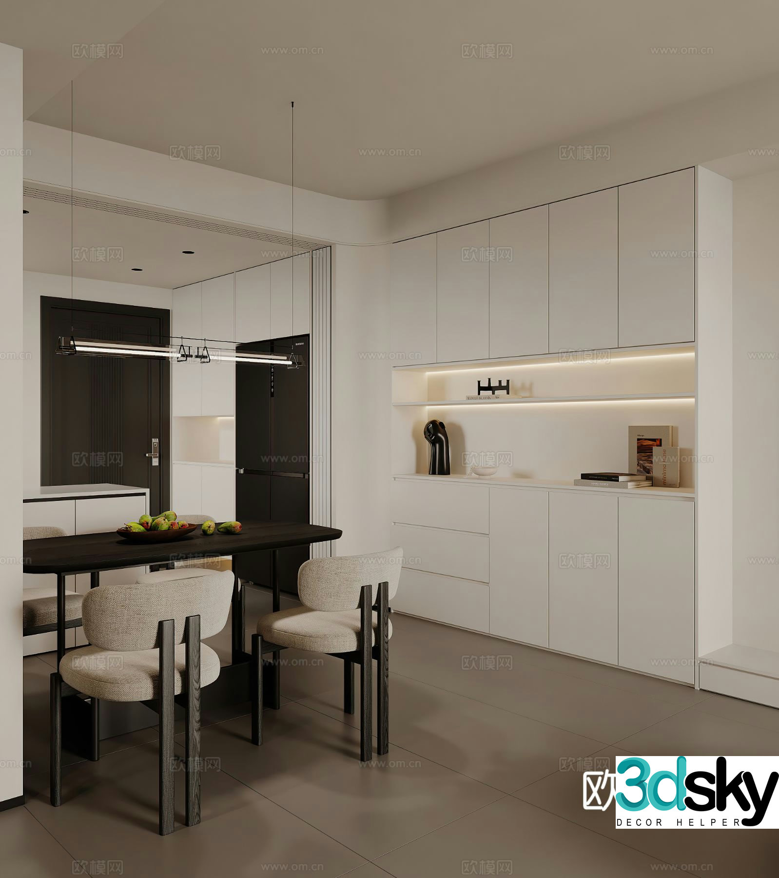 French restaurant 3d model