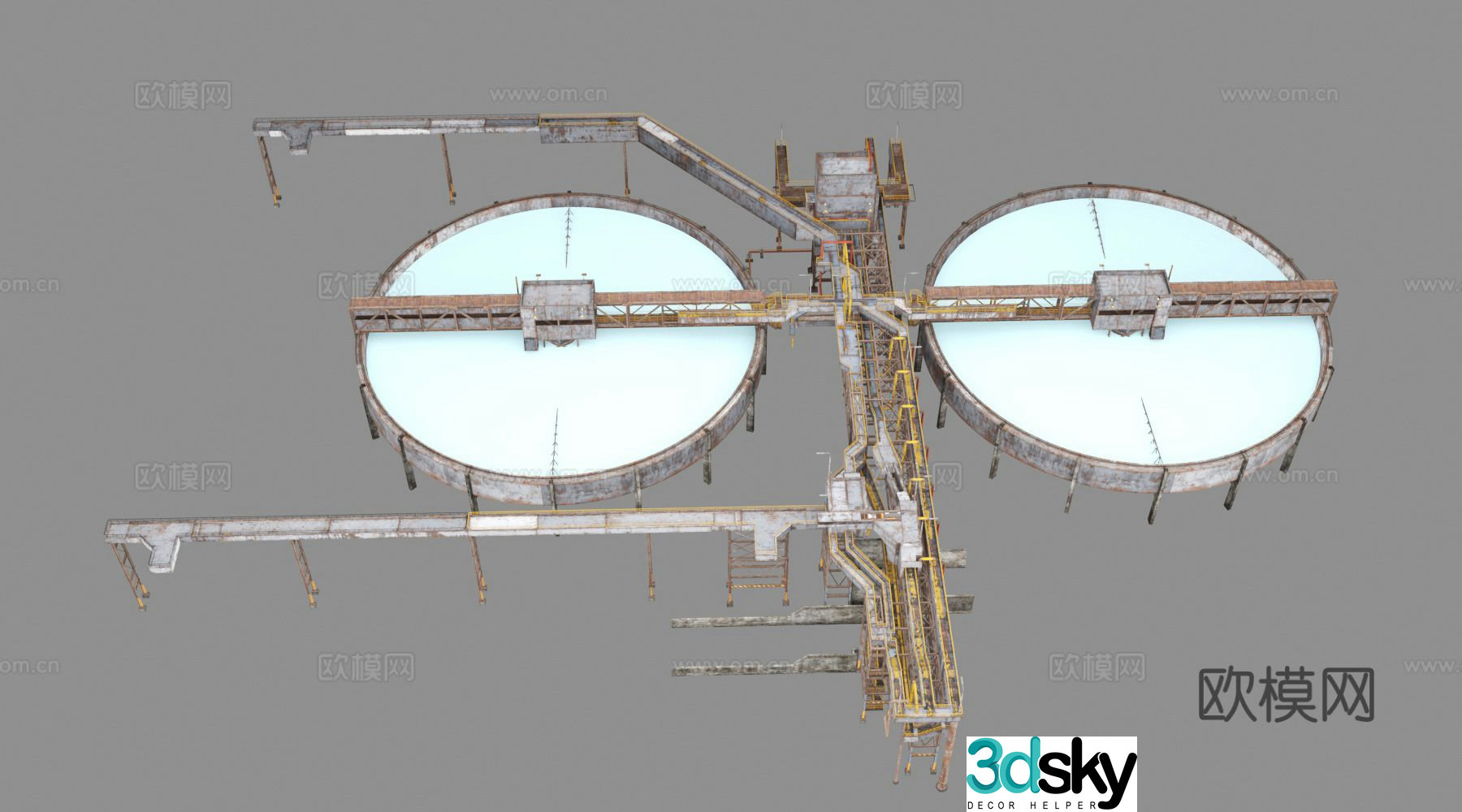 Desalination equipment water purification equipment 3d model