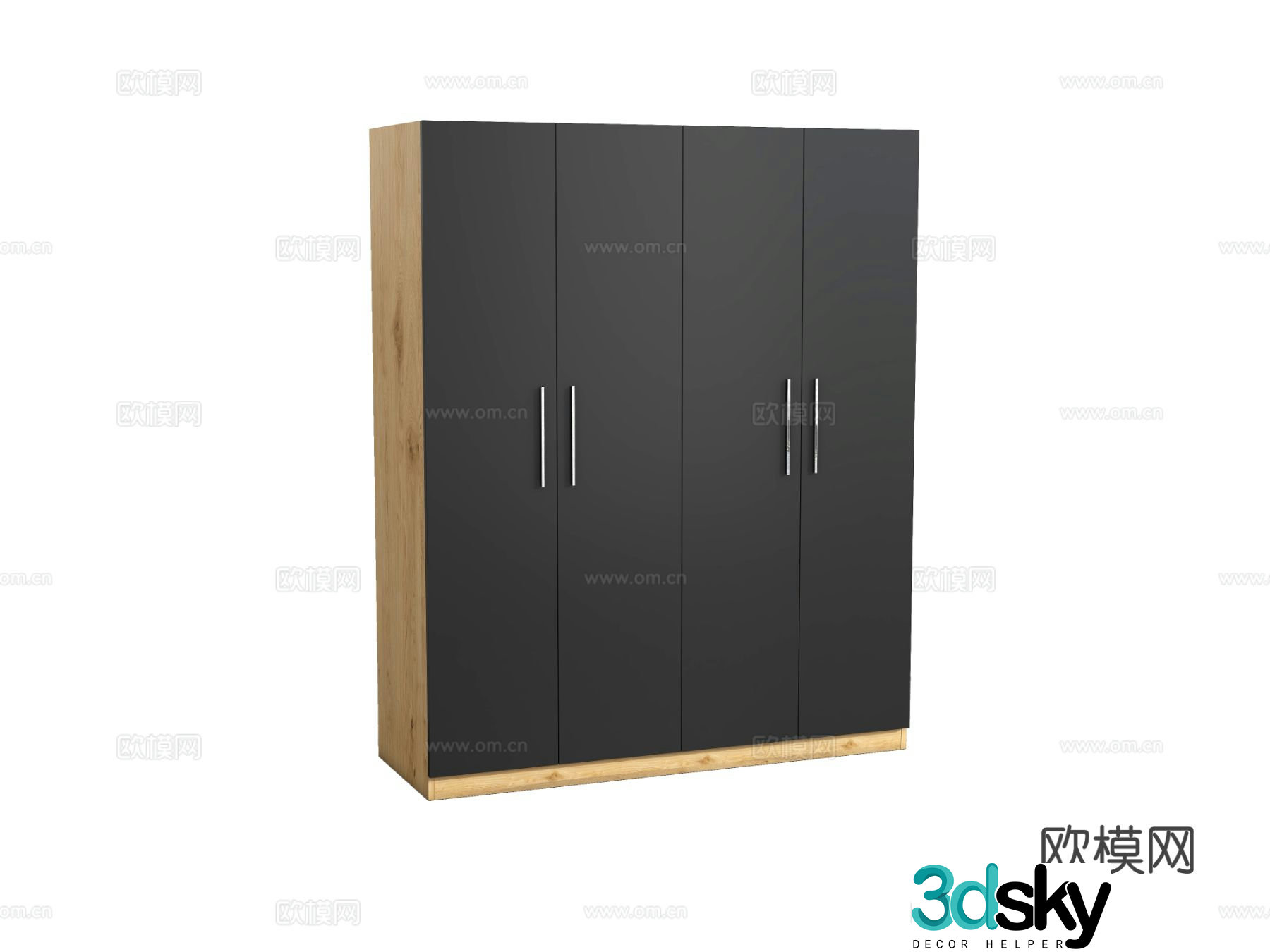 Modern wardrobe 3d model