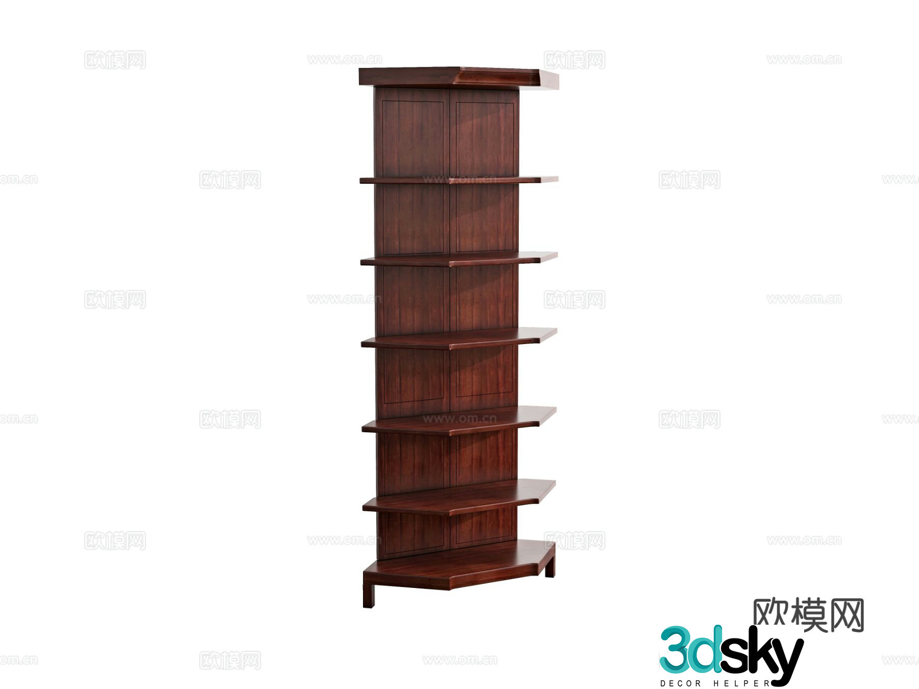 Simple European decorative rack storage rack 3d model