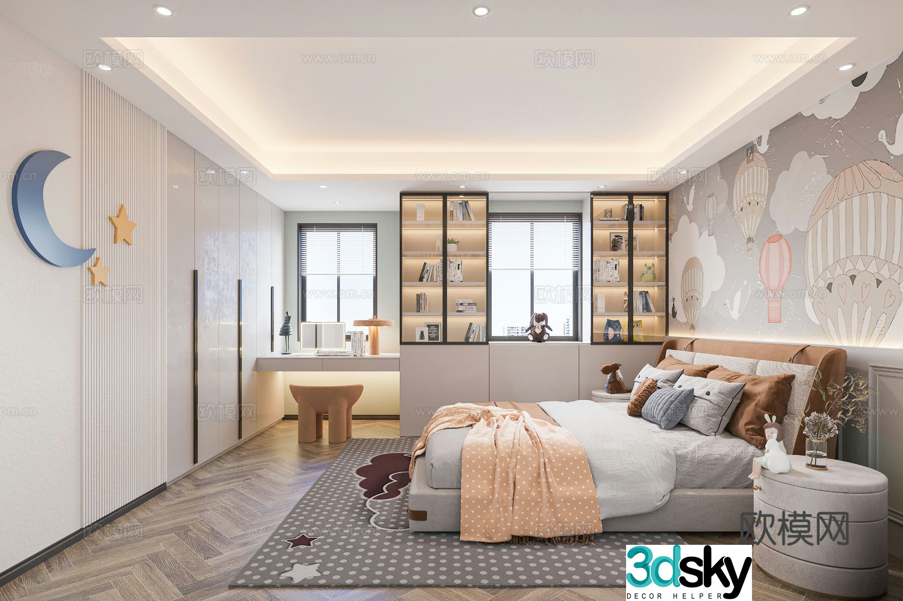 Modern children’s room children’s room 3d model