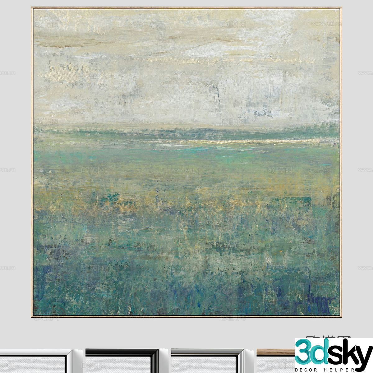Art hanging painting texture painting decorative painting 3d model