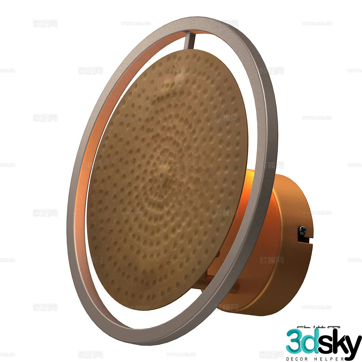 Nordic wall light round wall light 3d model