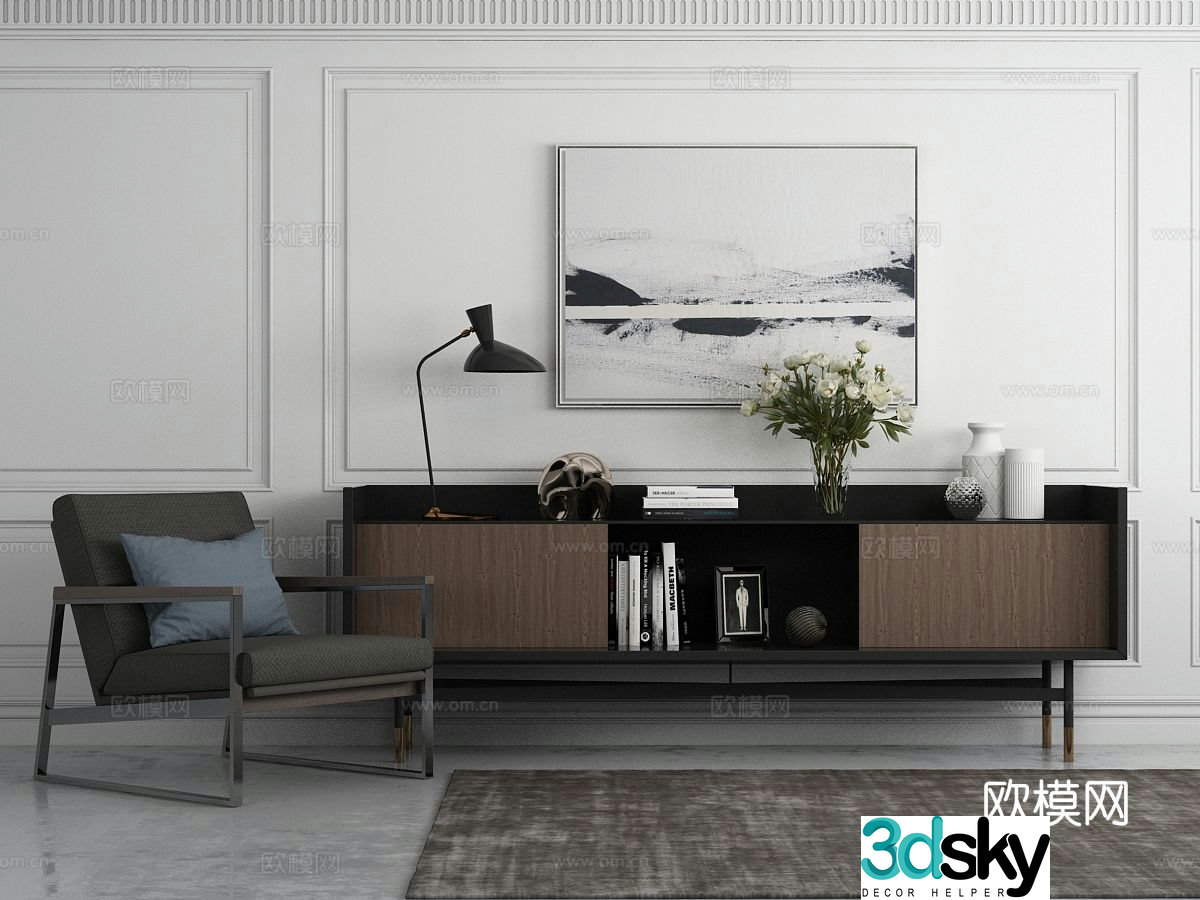 Modern TV cabinet 3d model