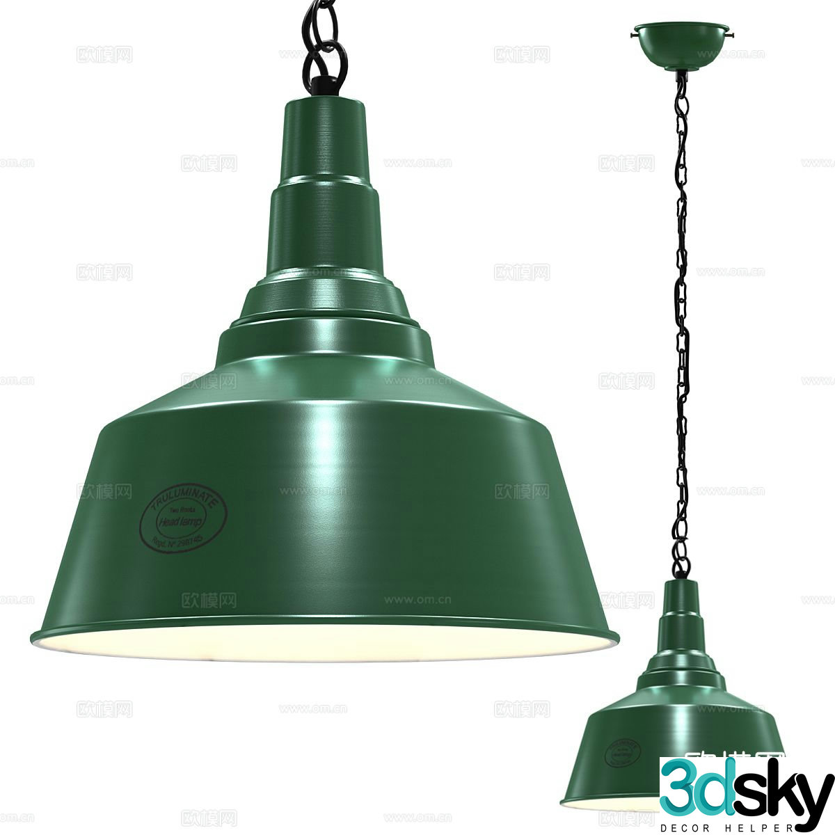 Nordic chandelier dining room chandelier 3d model