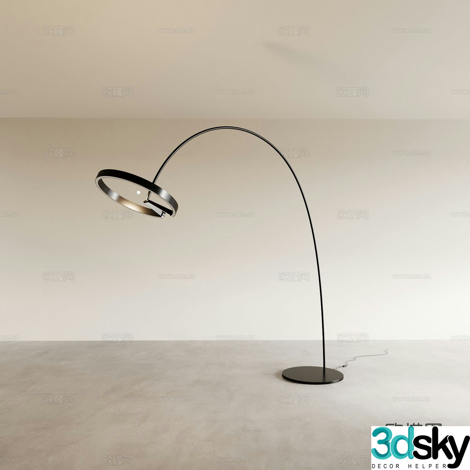 Modern floor lamp 3d model