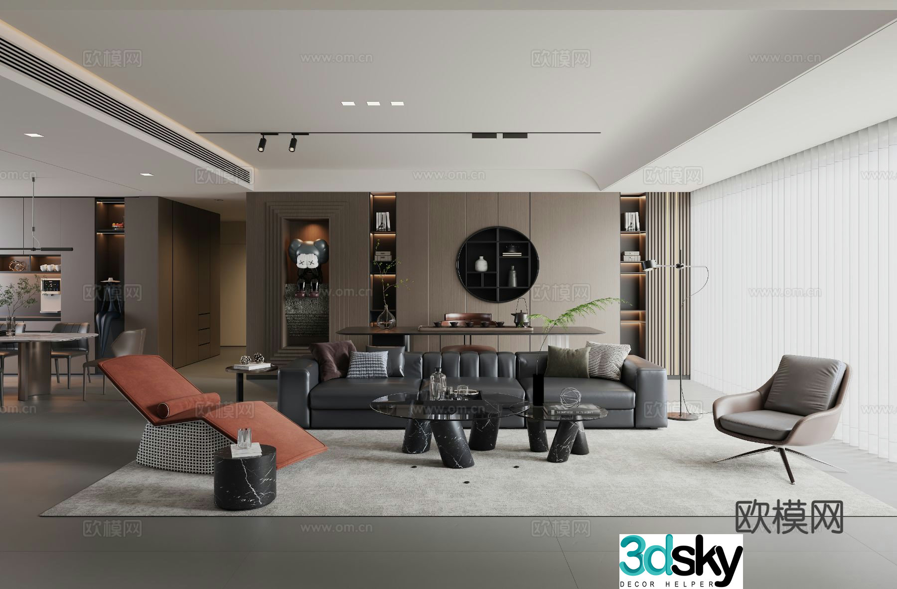 Italian restaurant 3d model