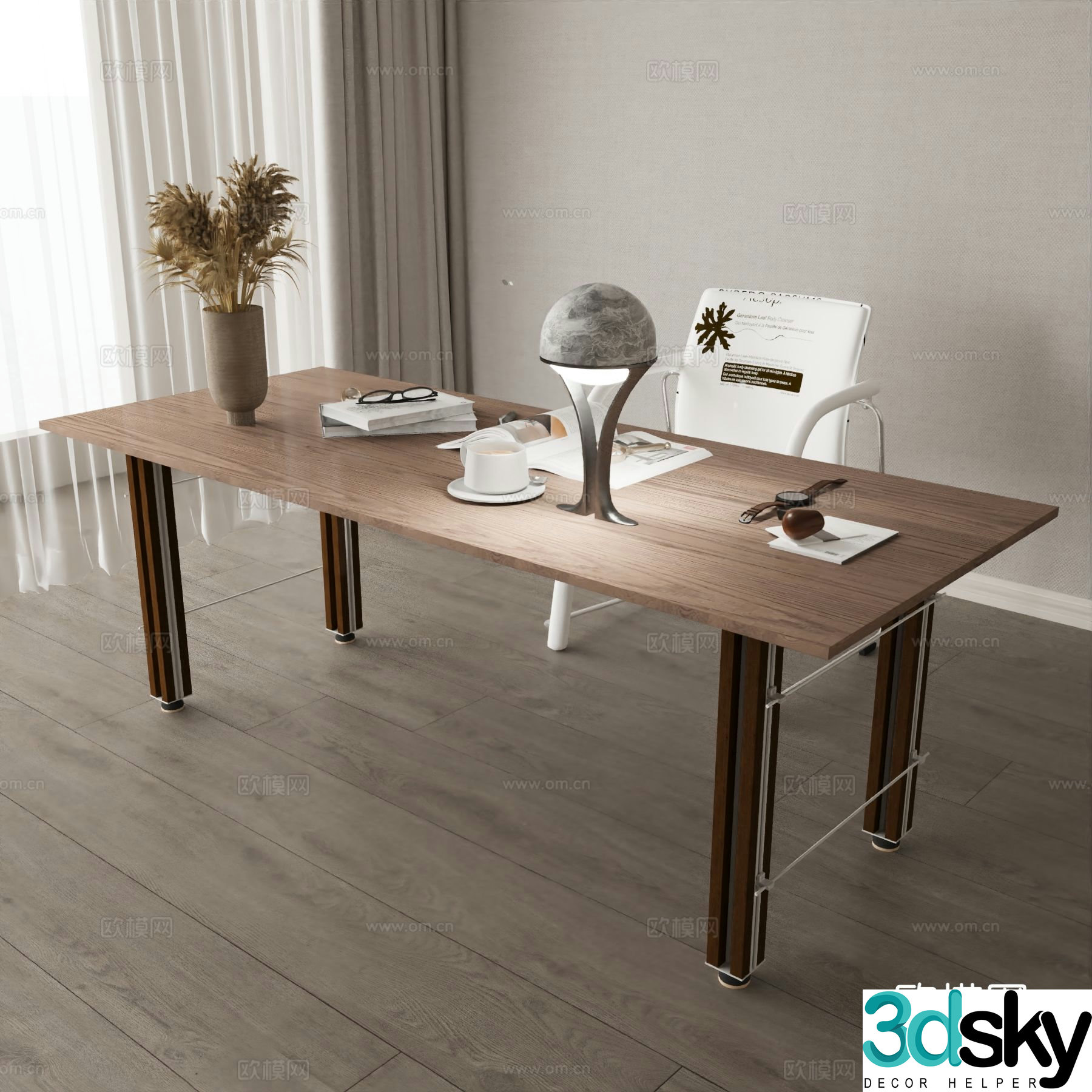 Modern desk chair 3d model