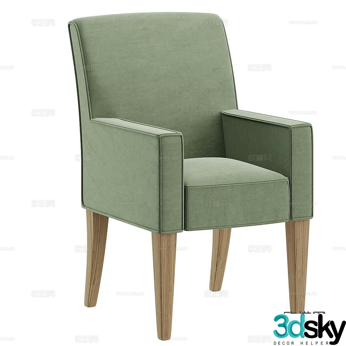 Single sofa armrest sofa 3d model