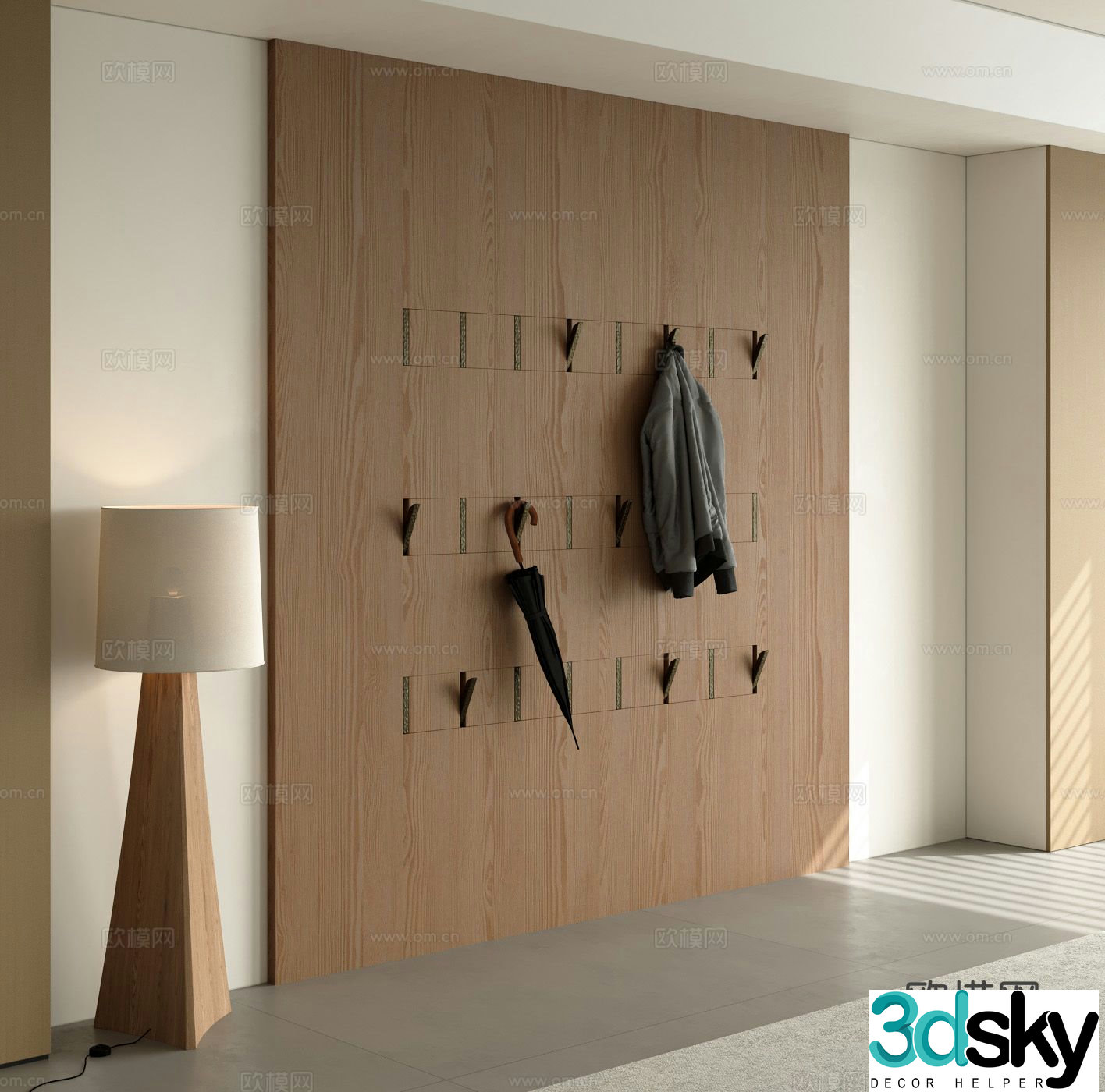 Modern clothes hanger 3d model