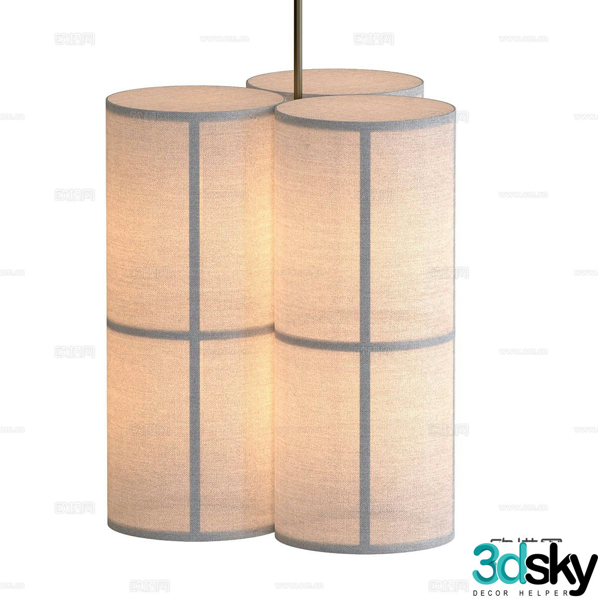 wabi-sabi chandelier 3d model