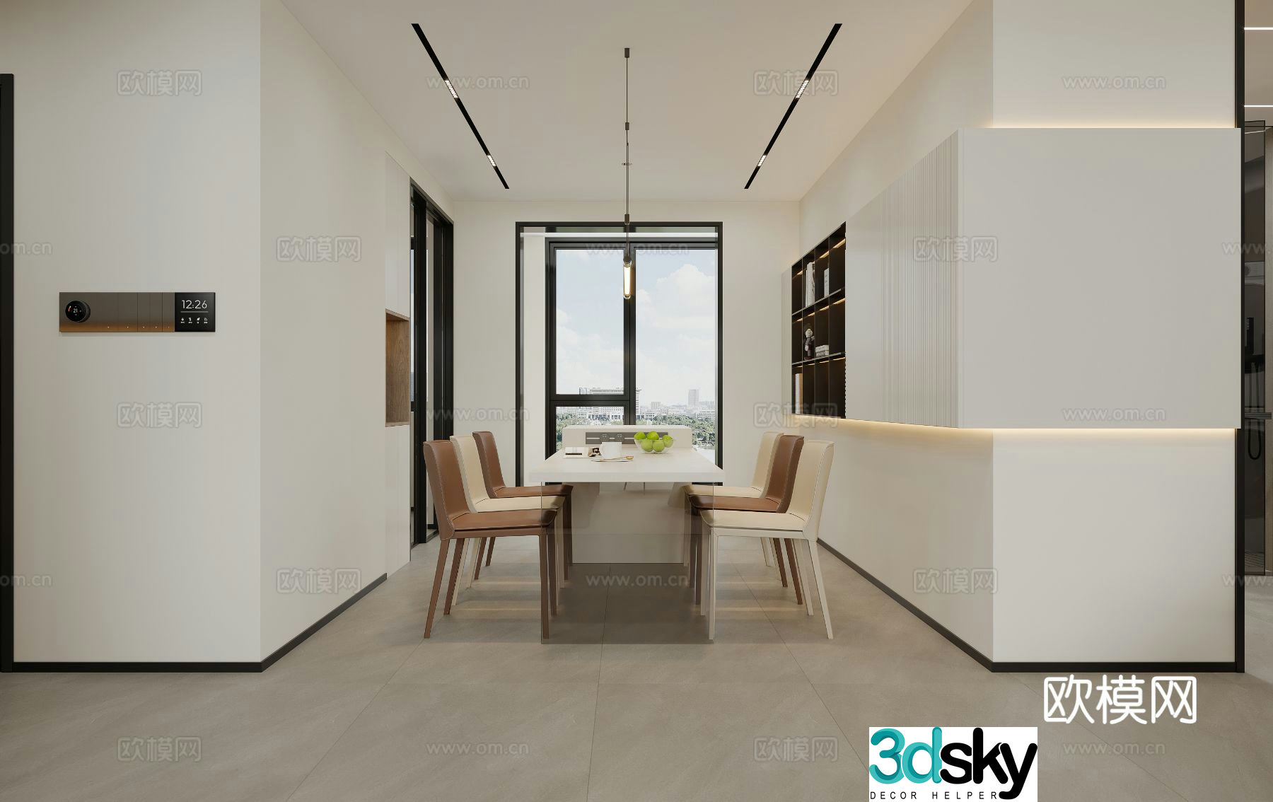 Modern restaurant 3d model
