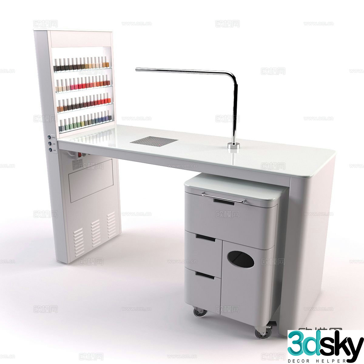 Manicure table manicure table 3d model