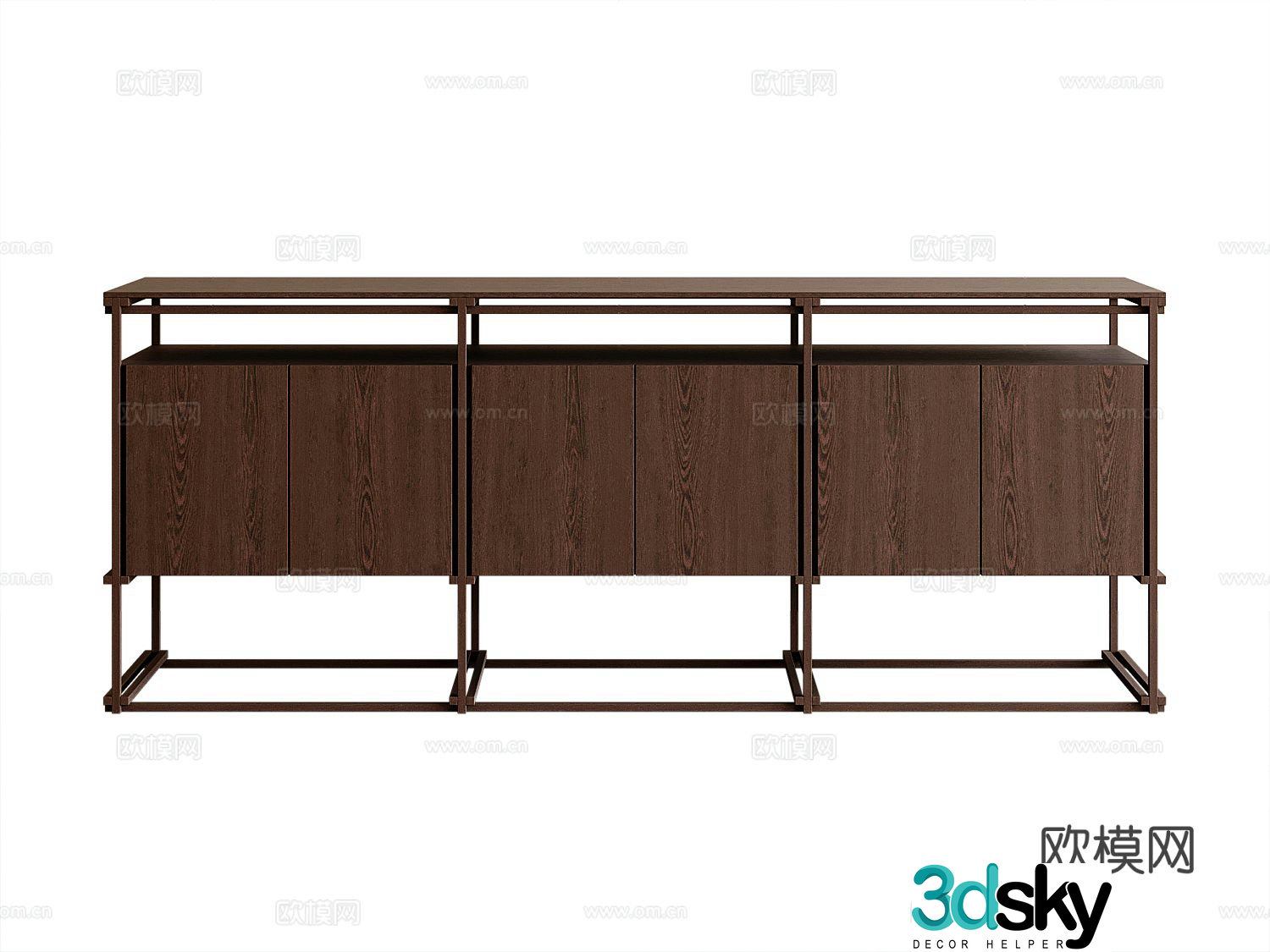 Modern entryway cabinet 3d model