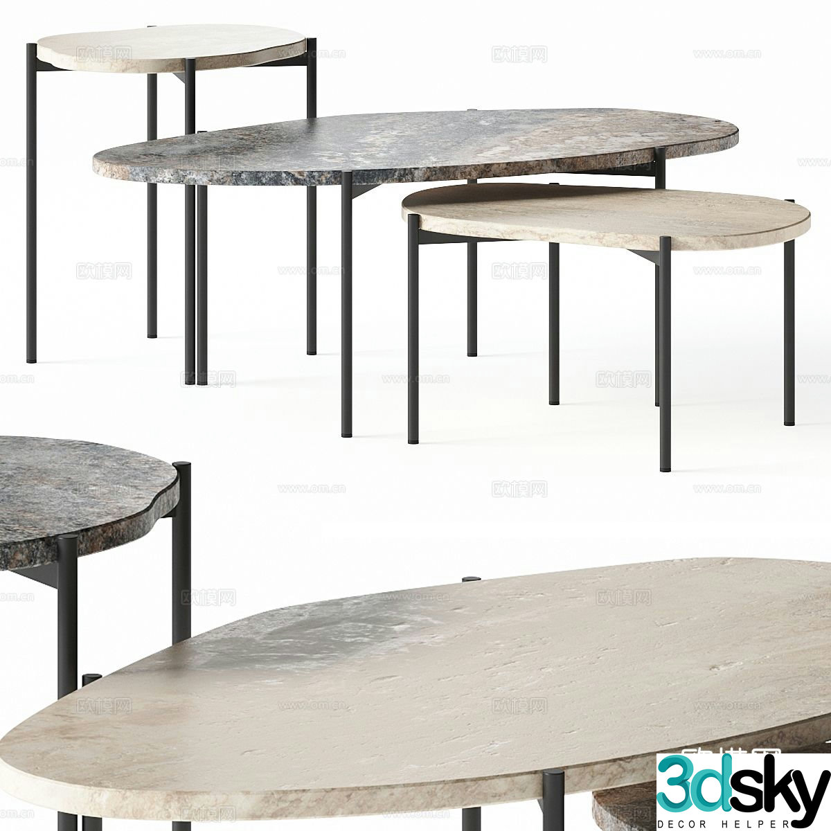 3D model of mother-in-law coffee table