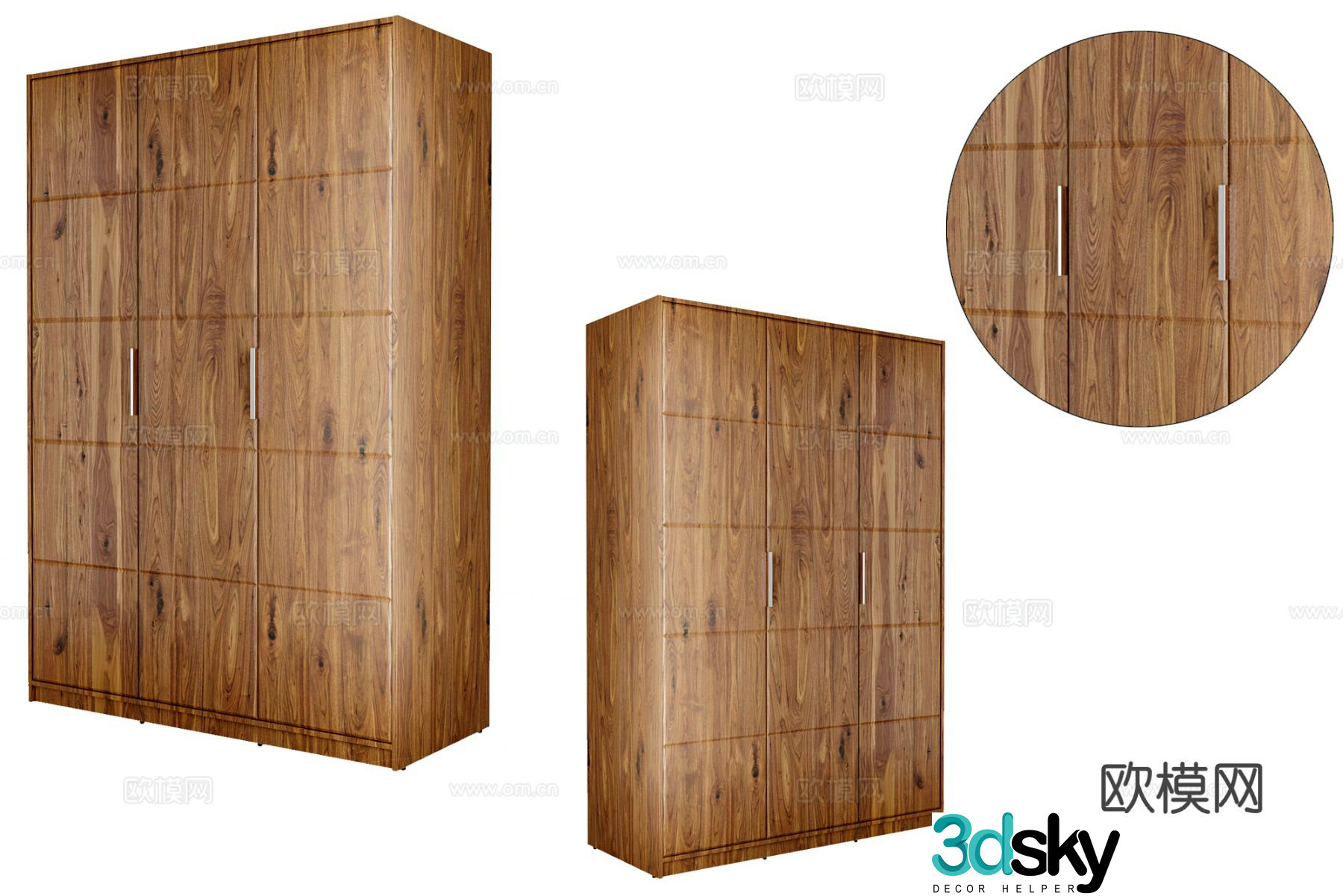 Log wardrobe wardrobe 3d model