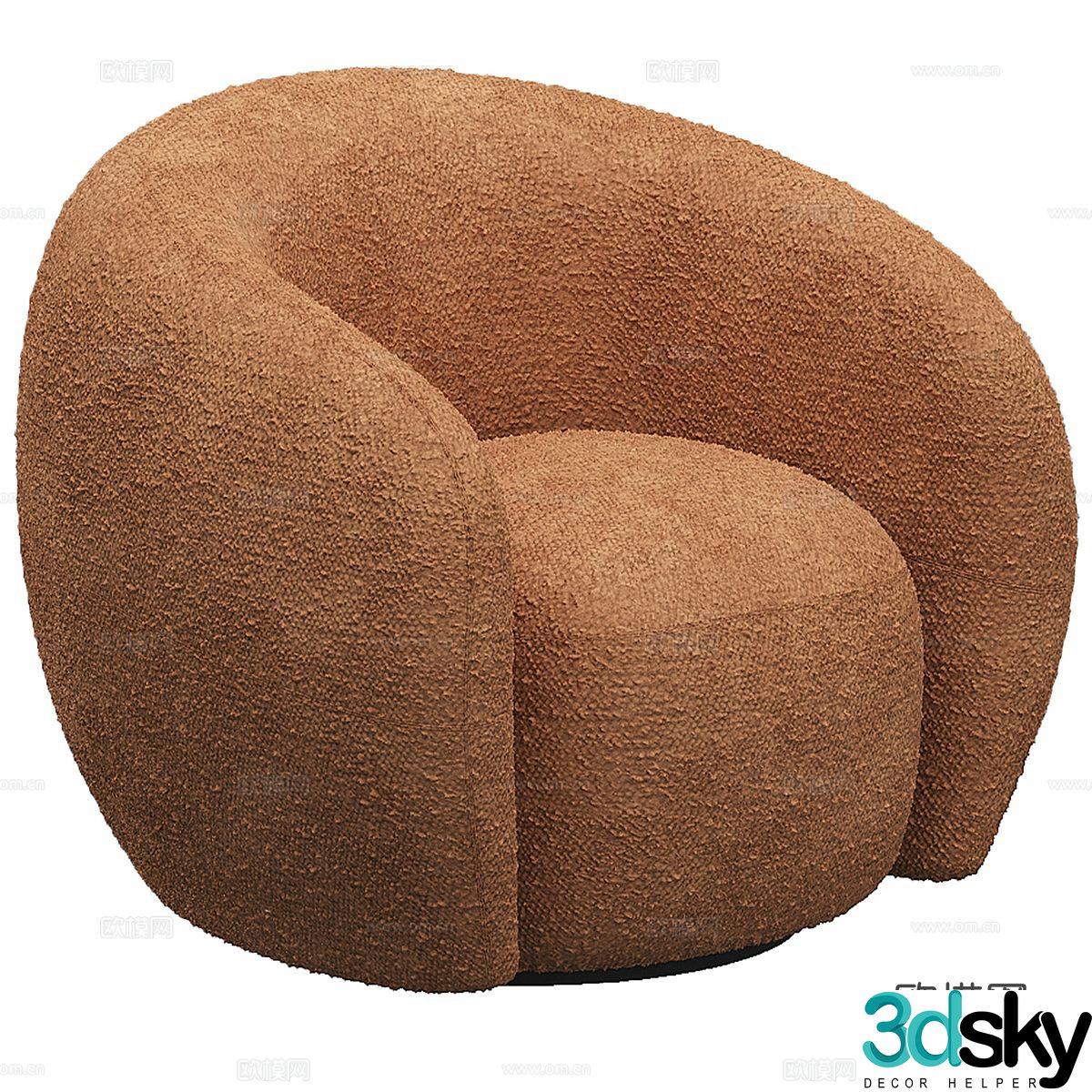 Single sofa leisure sofa 3d model