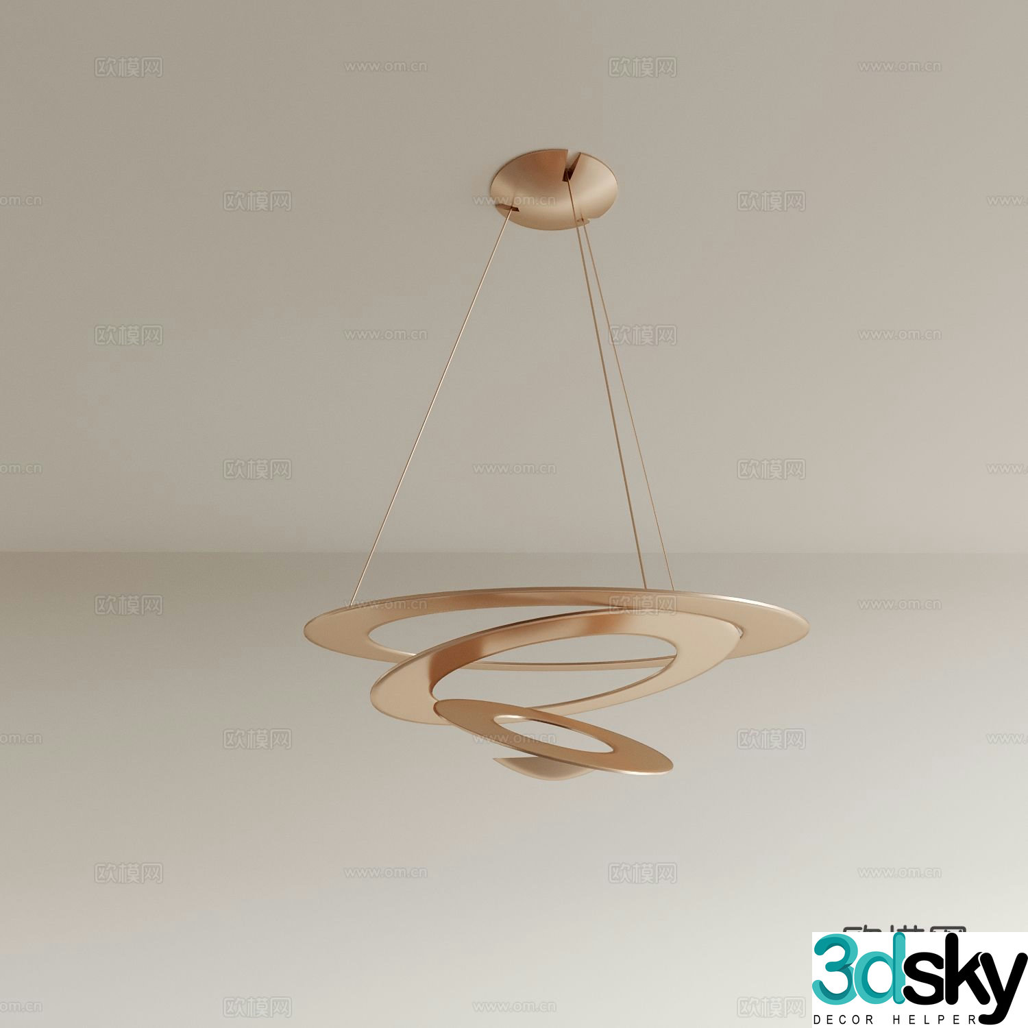 Light luxury chandelier dining room chandelier living room chandelier 3D model