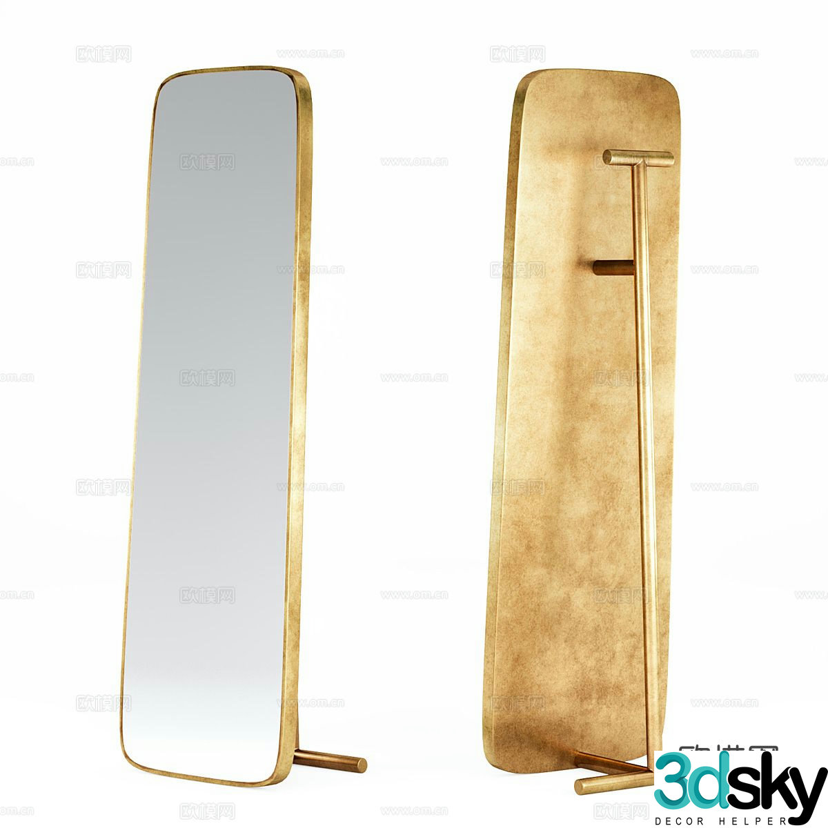 Mirror full length mirror floor mirror full length mirror 3d model