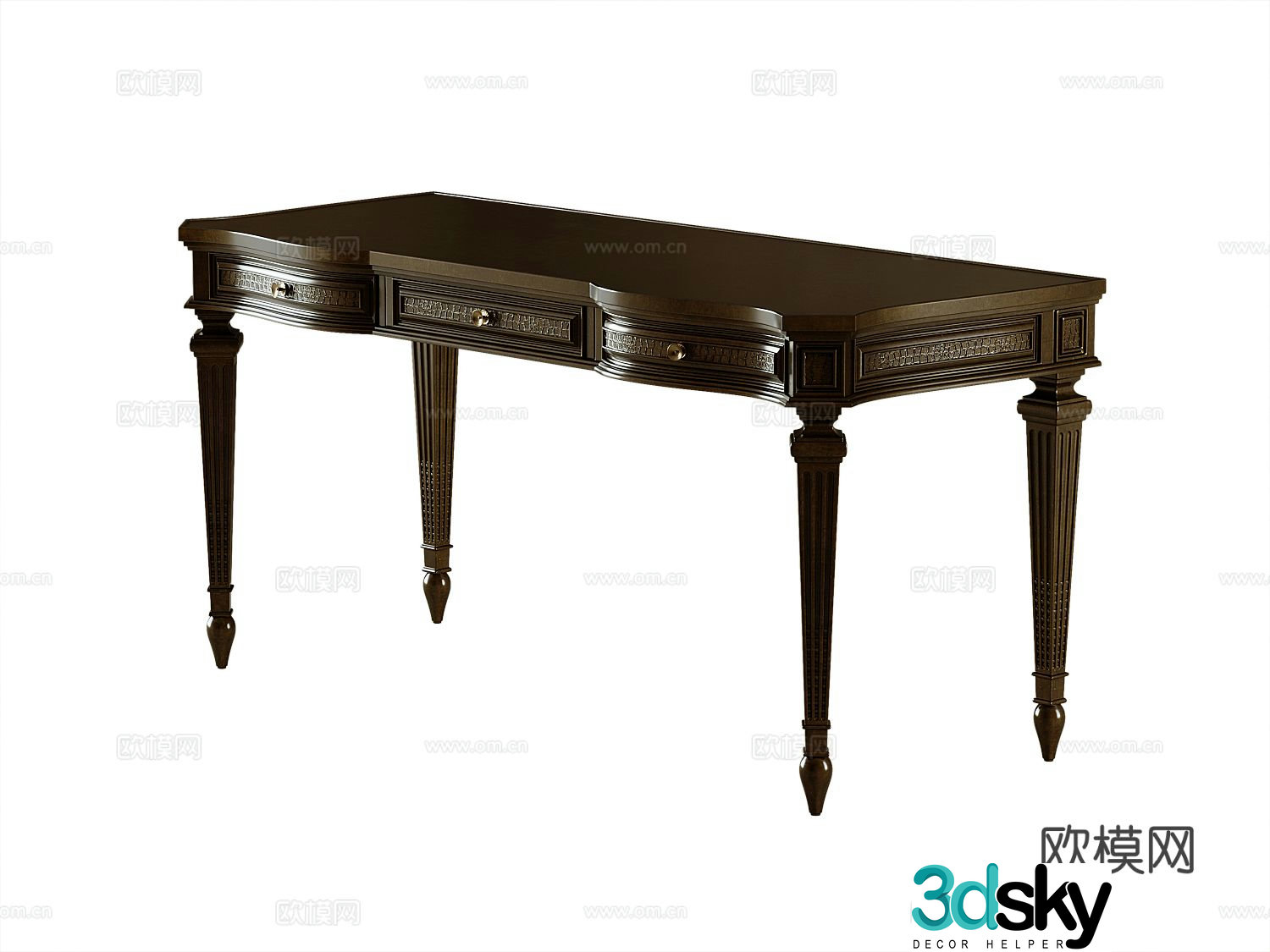 American desk 3d model