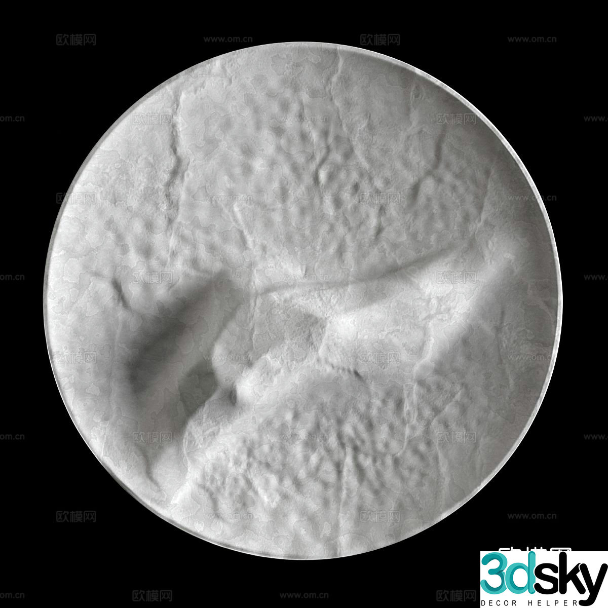 Disc wall decoration 3d model