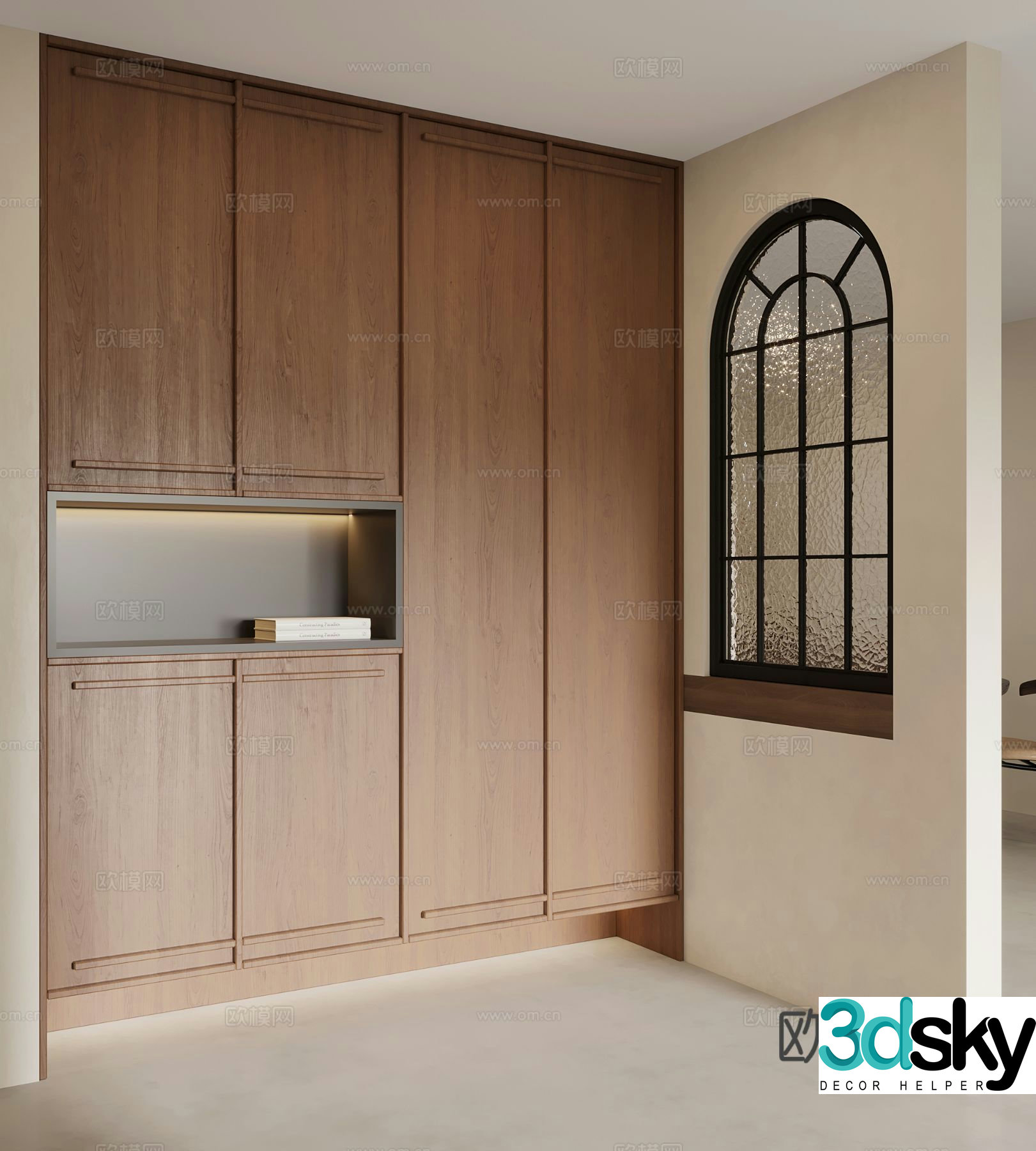 Medieval style shoe cabinet Entrance shoe cabinet 3D model