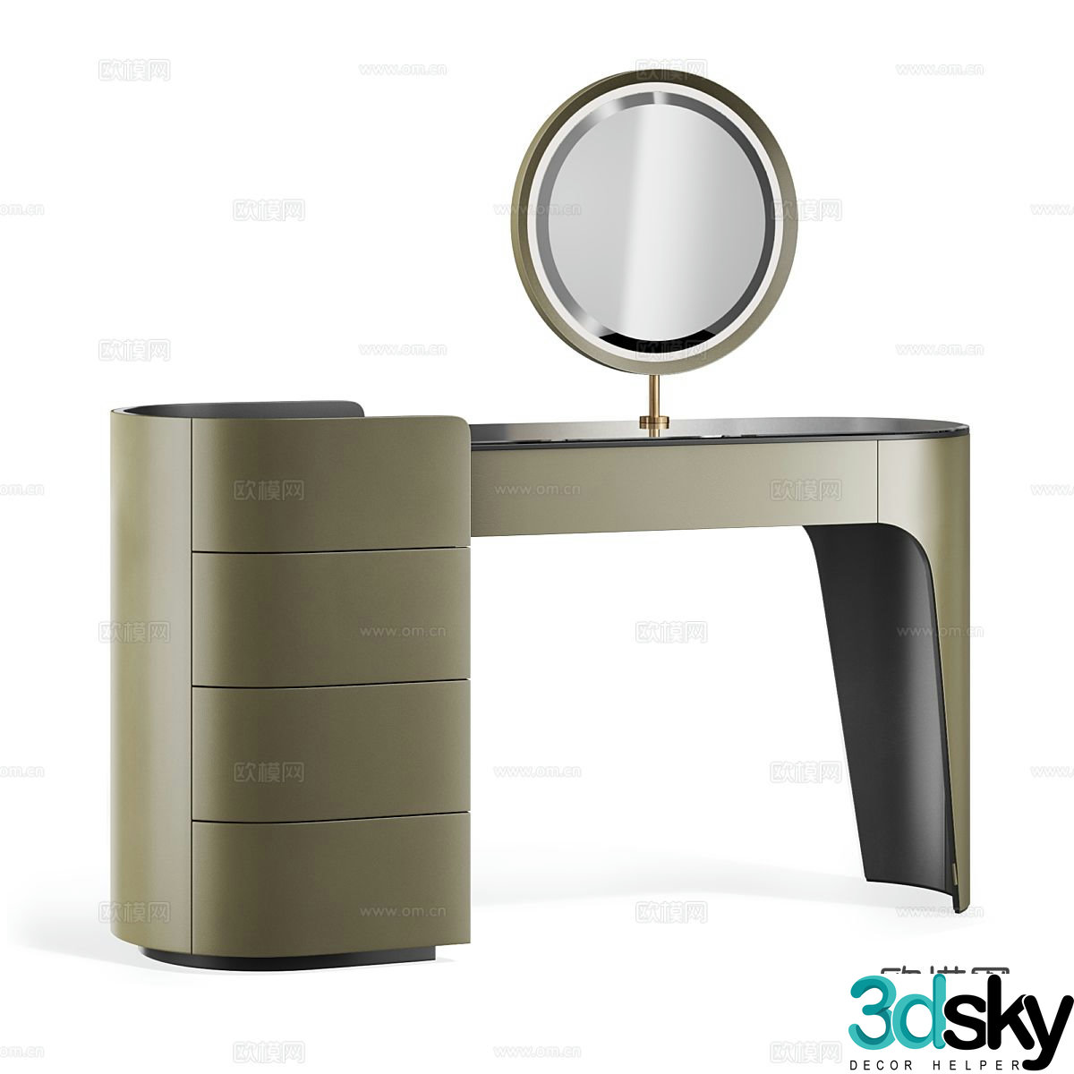 Modern dressing table 3d model