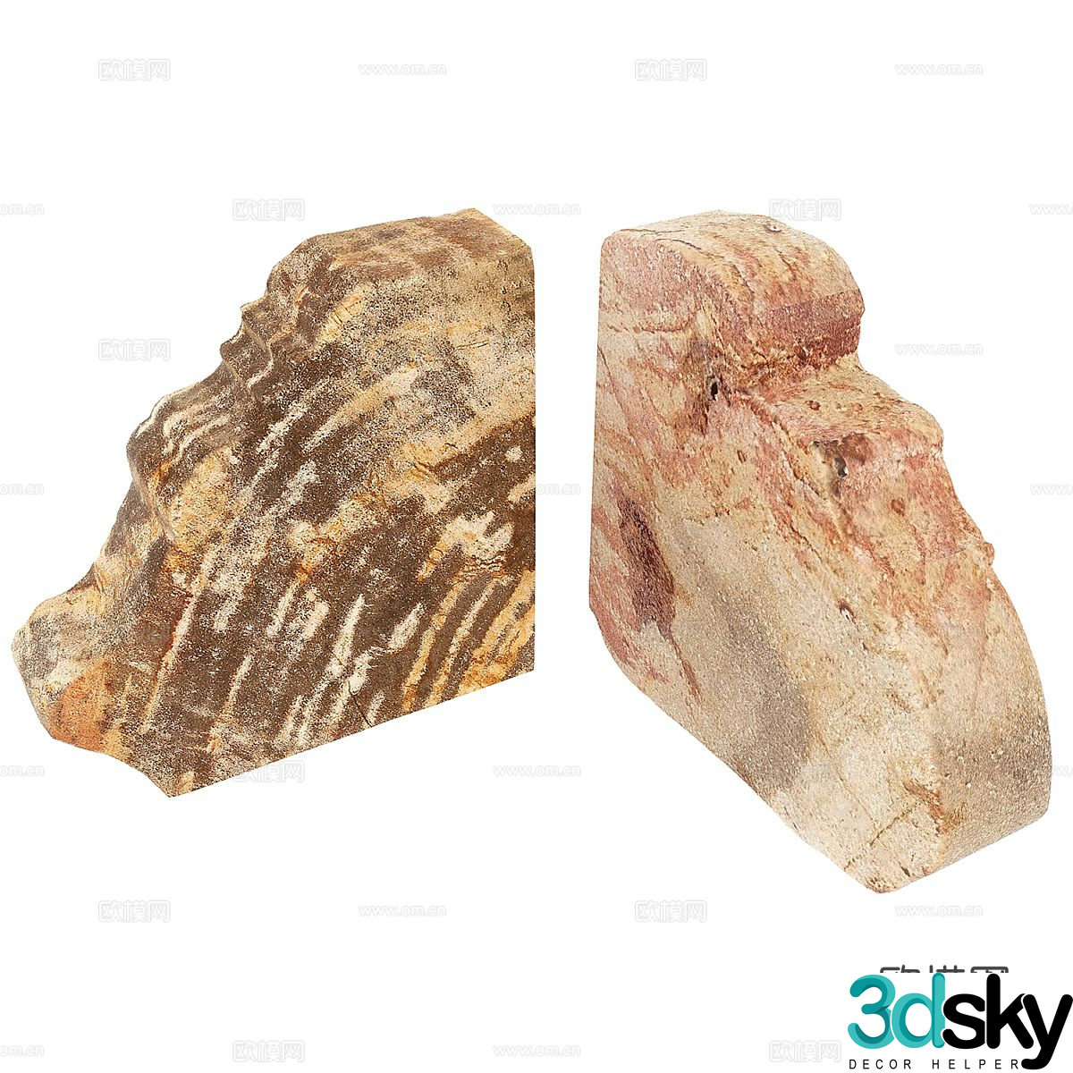 stone landscape stone stone 3d model