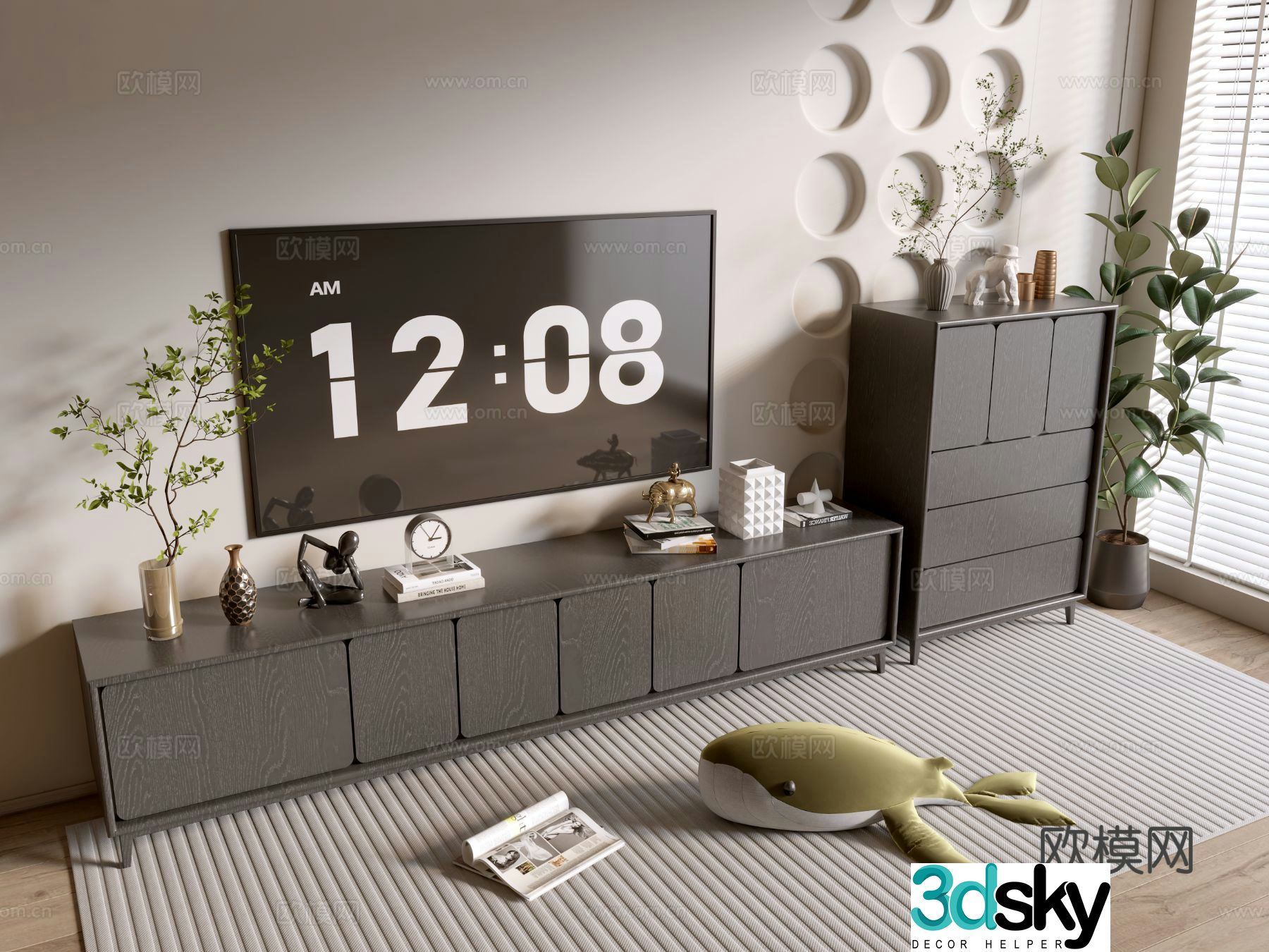 Modern TV cabinet 3d model