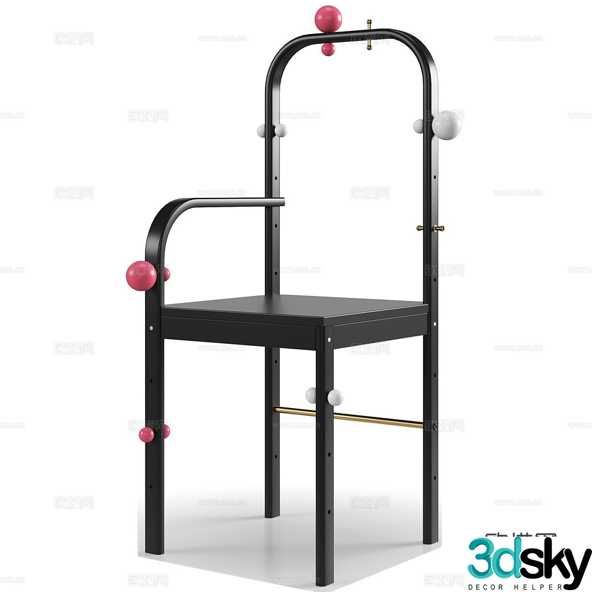 Modern personalized chair single chair 3d model
