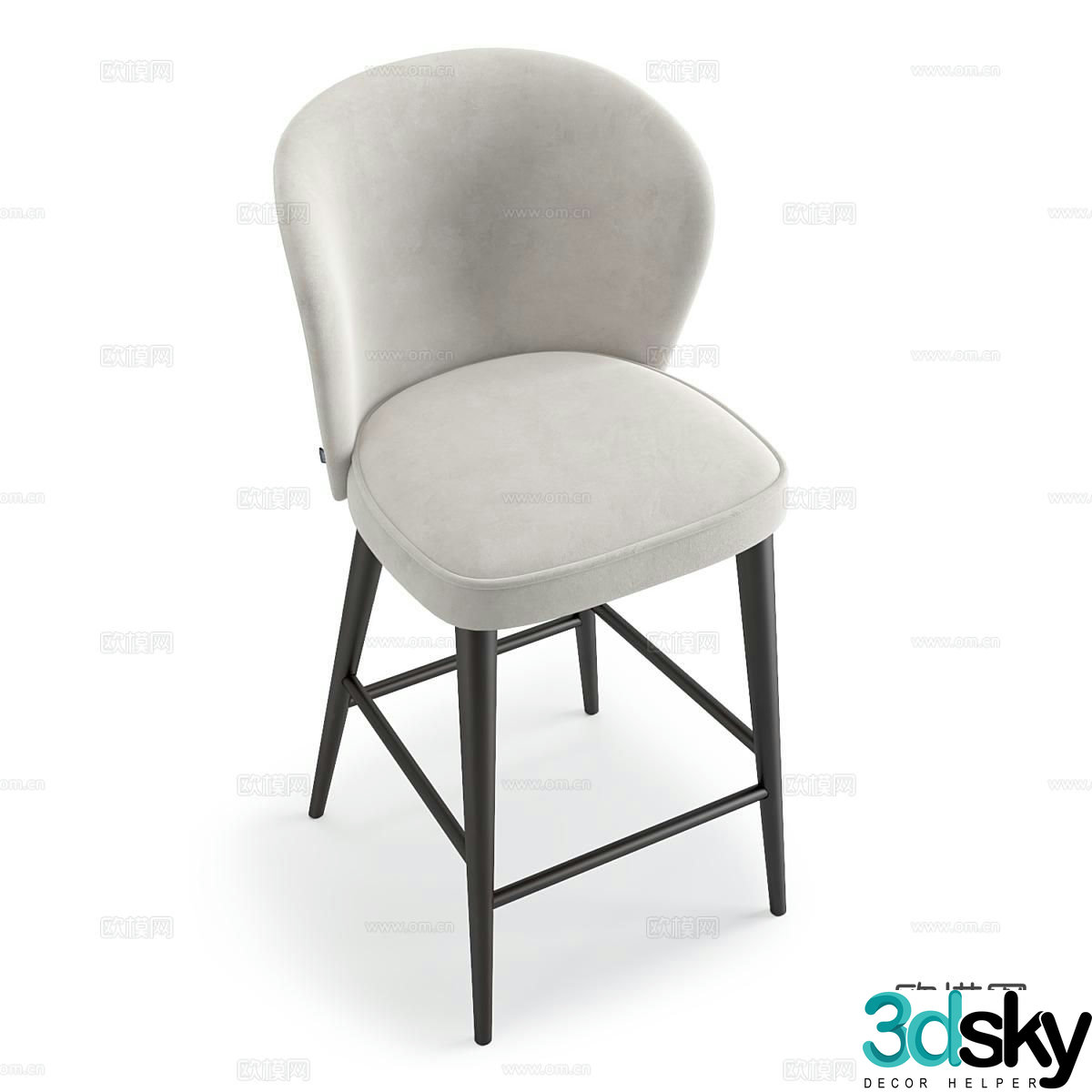 OM bar stool bar stool high stool 3d model