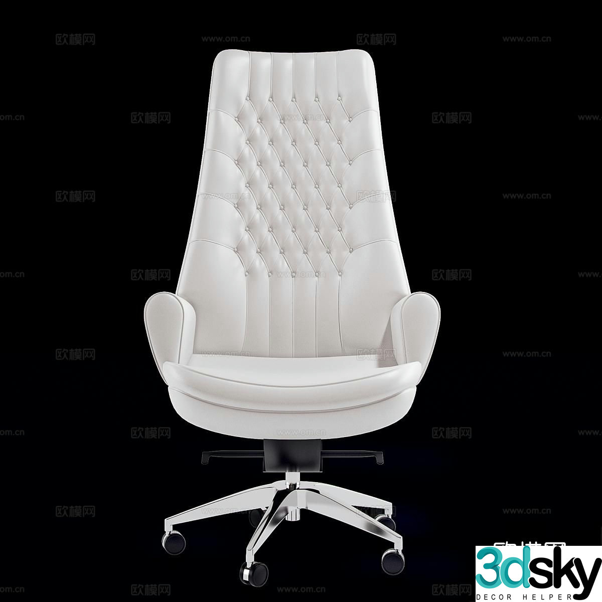 Mascheroni office chair executive chair staff chair 3d model