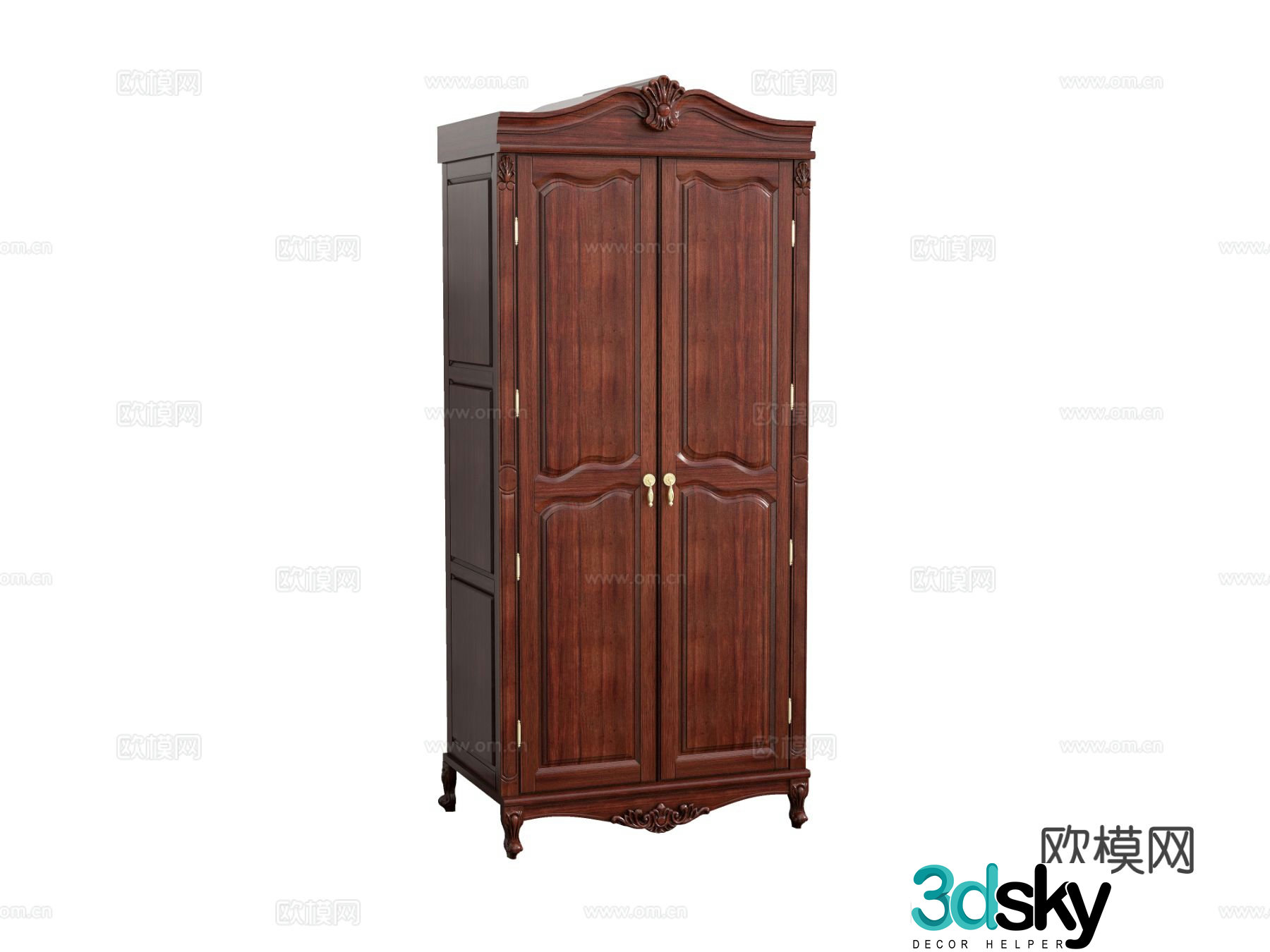 European style wardrobe 3d model